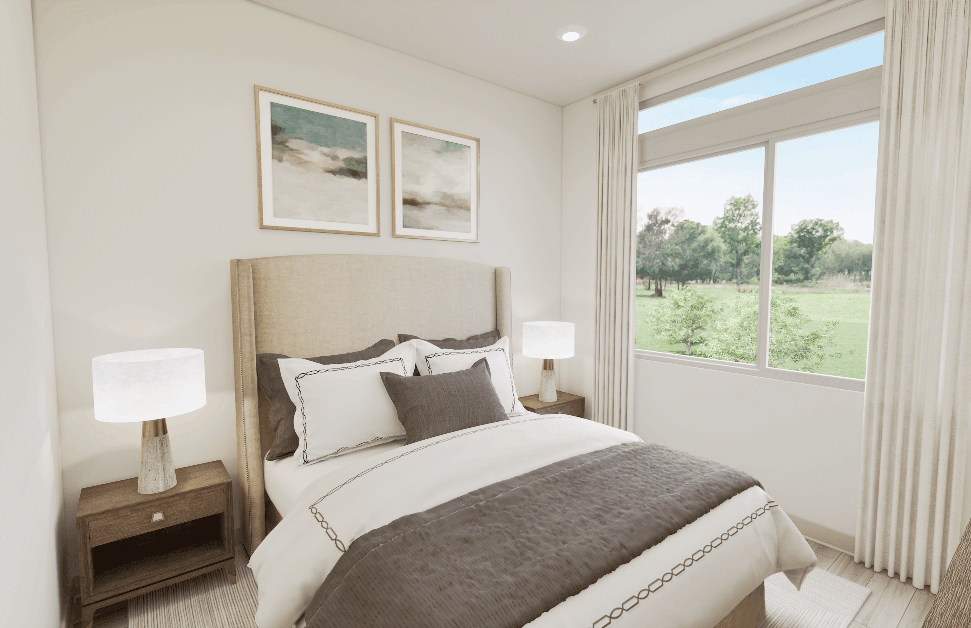 Featuring 10-foot ceilings