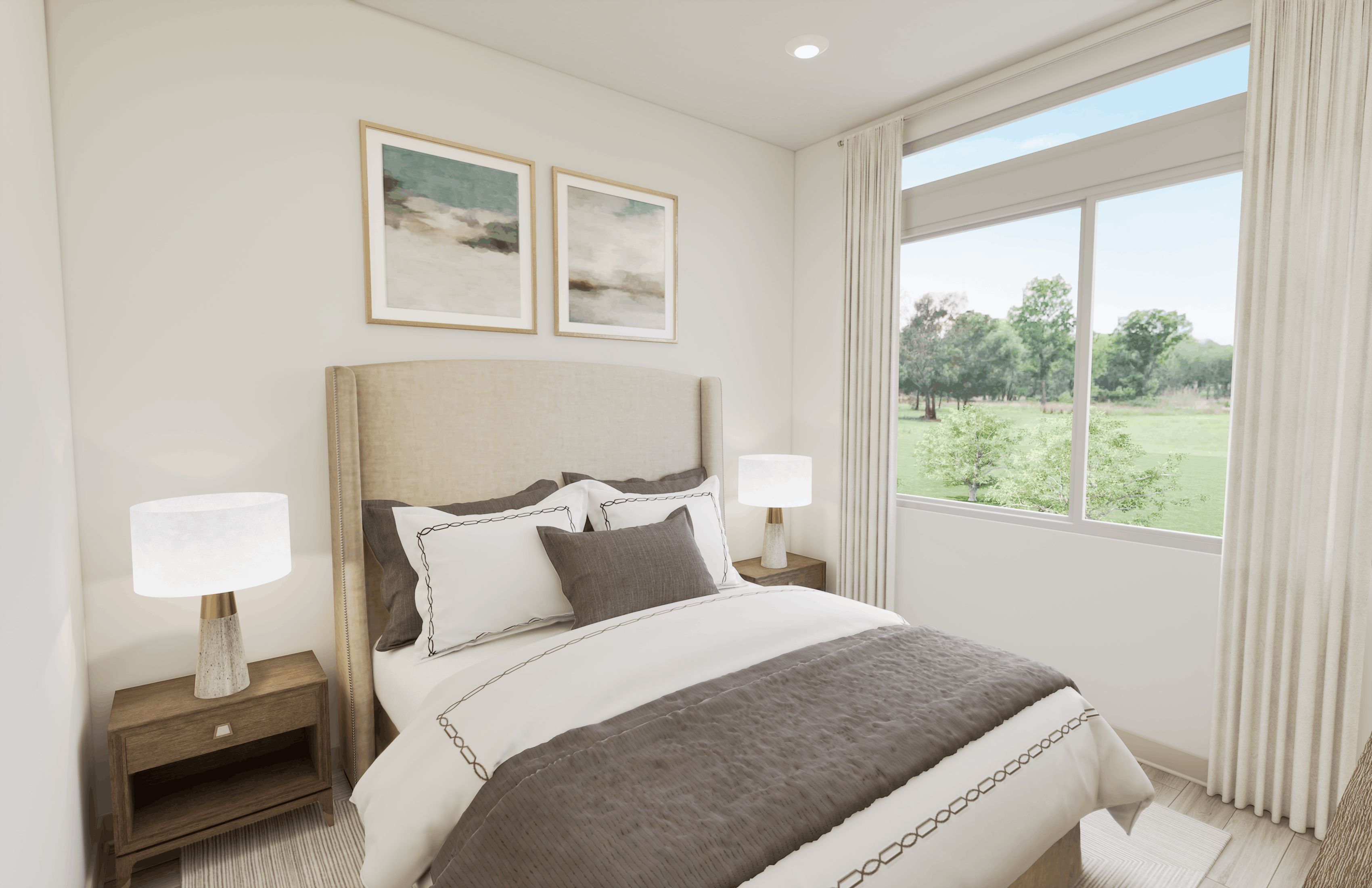 Featuring 10-foot ceilings