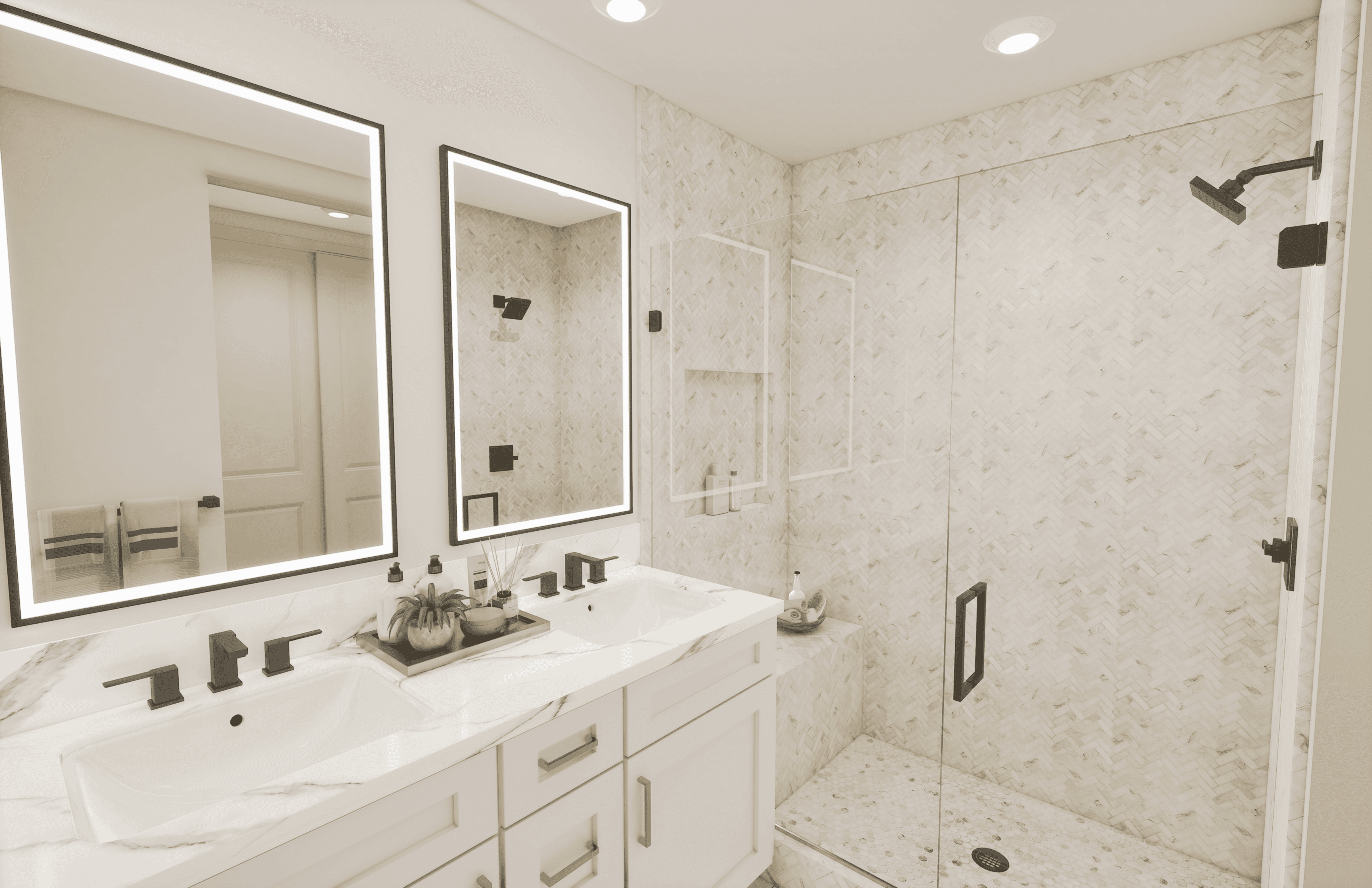 Featuring Luxury LED Lit Mirrors