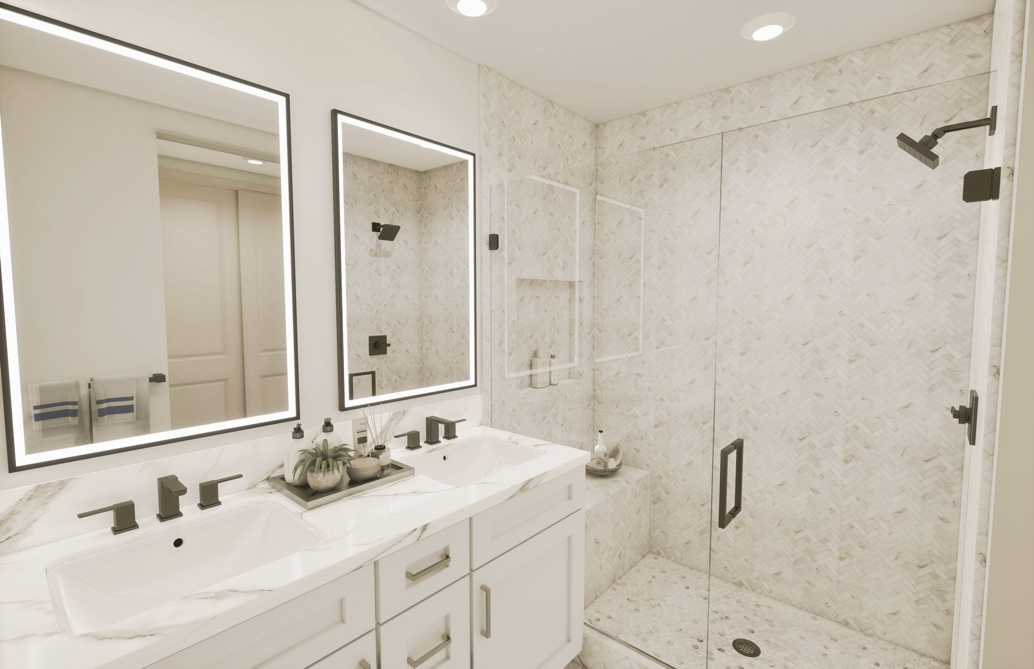 Featuring Luxury LED Lit Mirrors