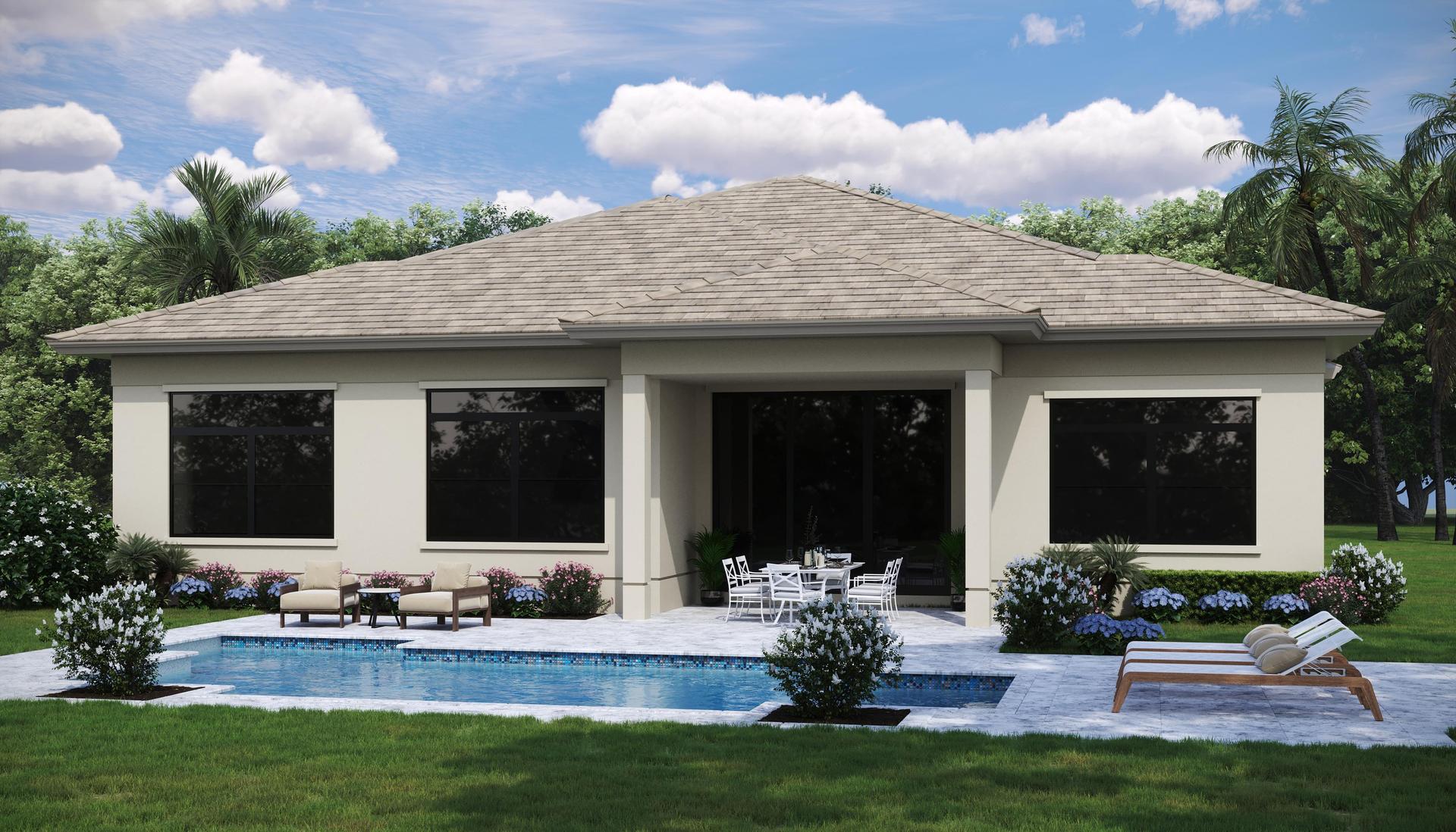 Contemporary Rear Elevation | Marcella