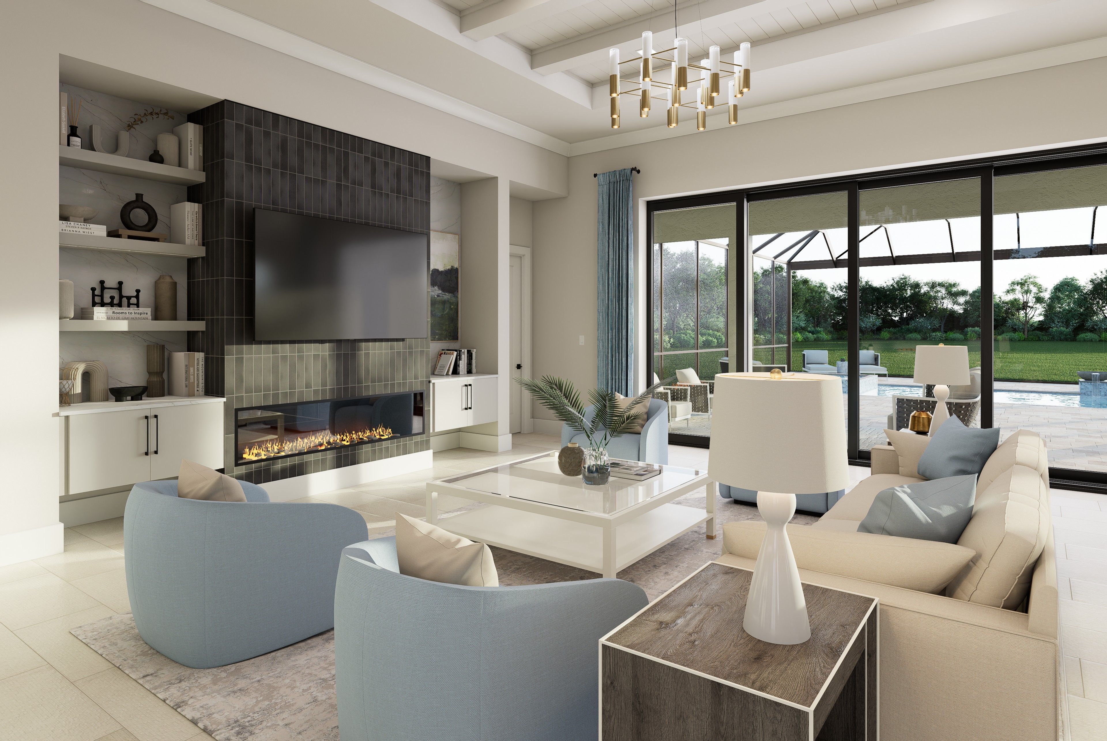 Great Room Virtually Rendered | Wavecrest