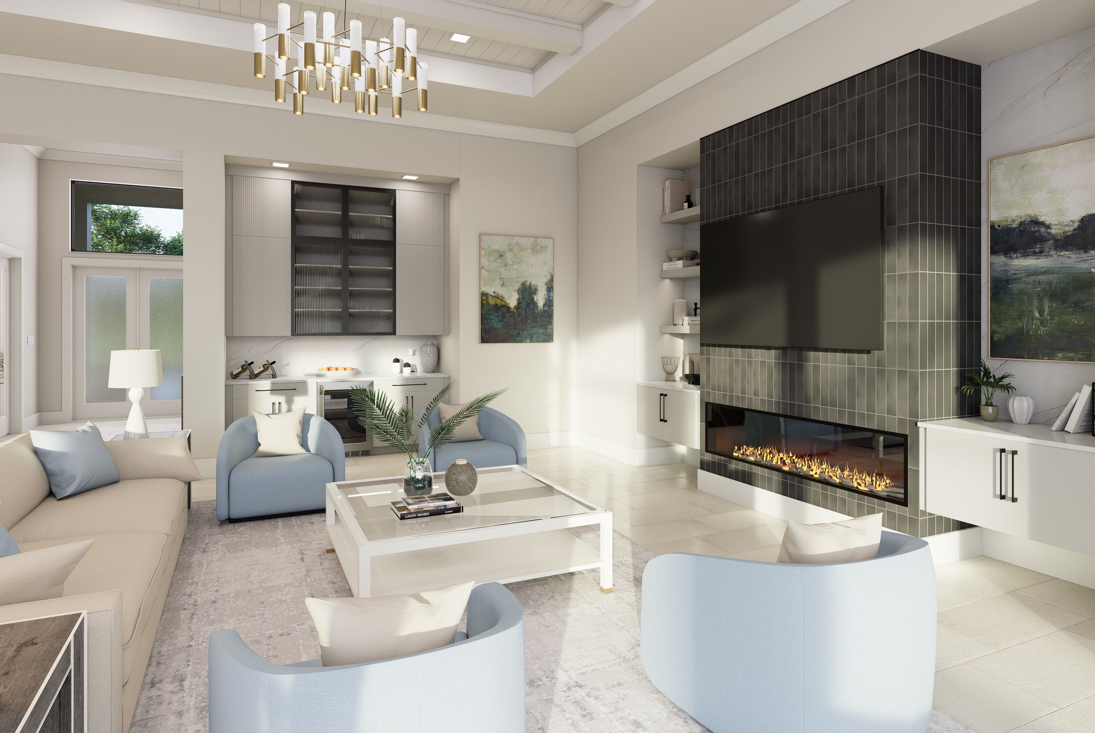 Great Room Virtually Rendered | Wavecrest