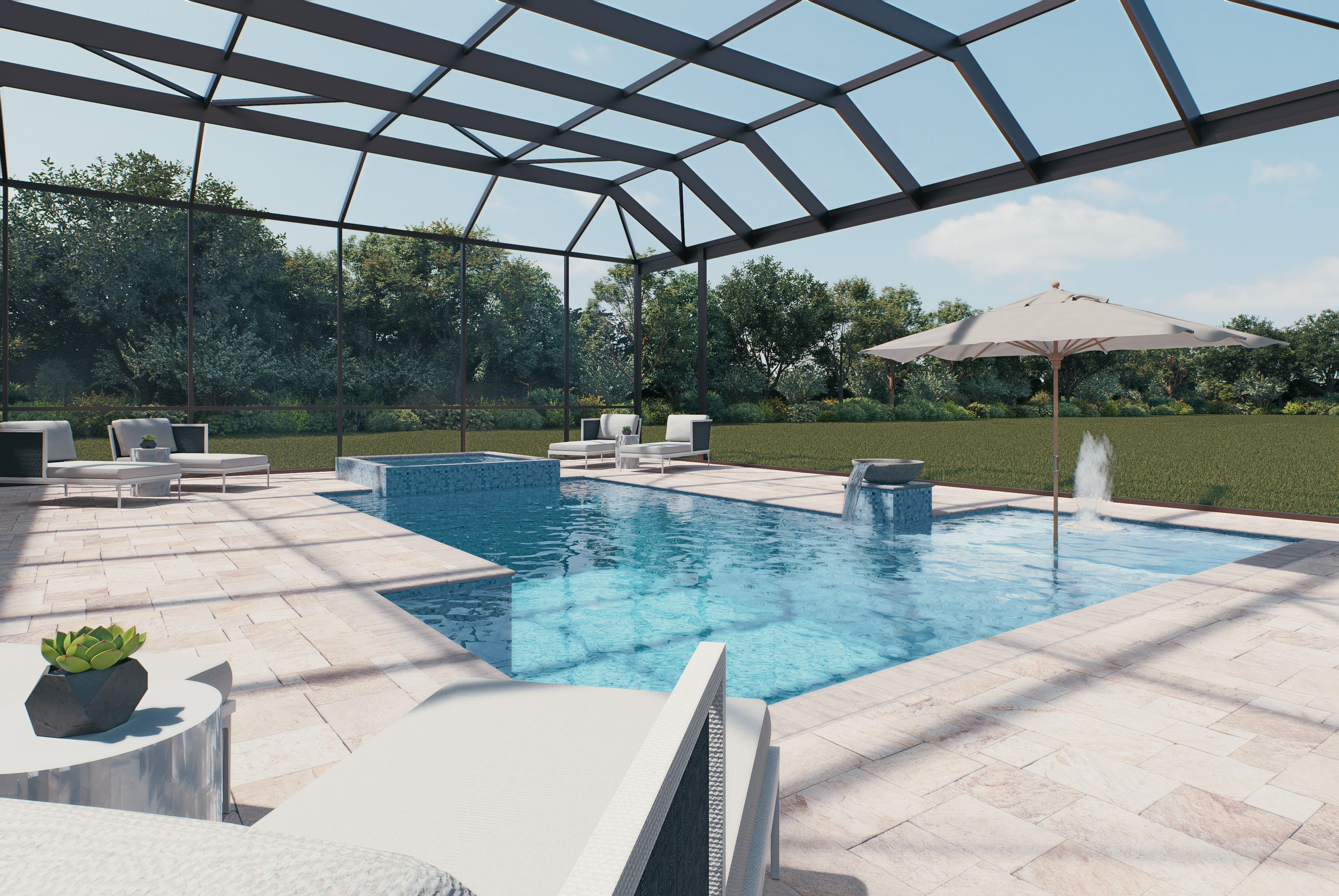 Pool Virtually Rendered | Wavecrest