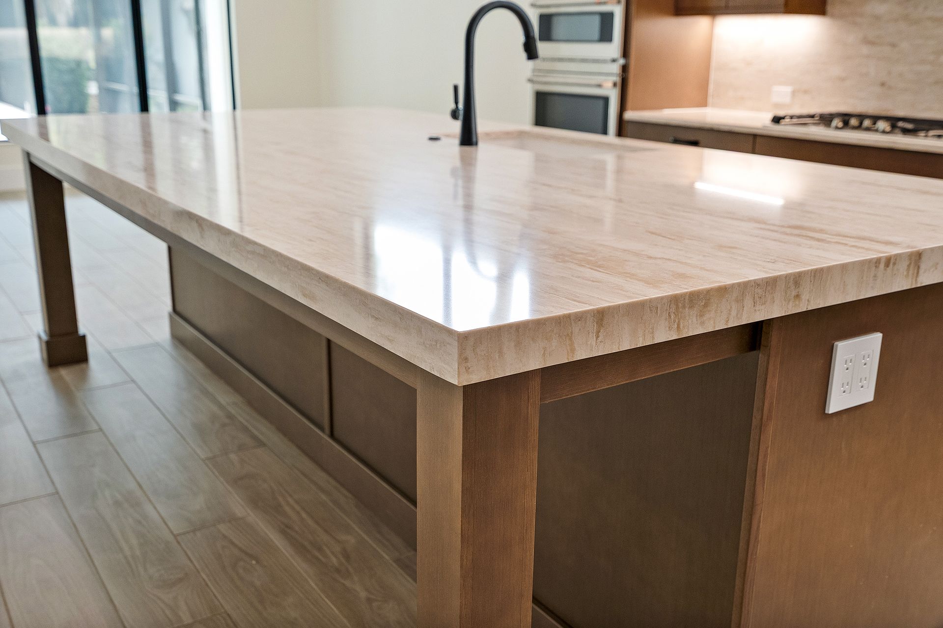 Seaglass Citron Kitchen Island