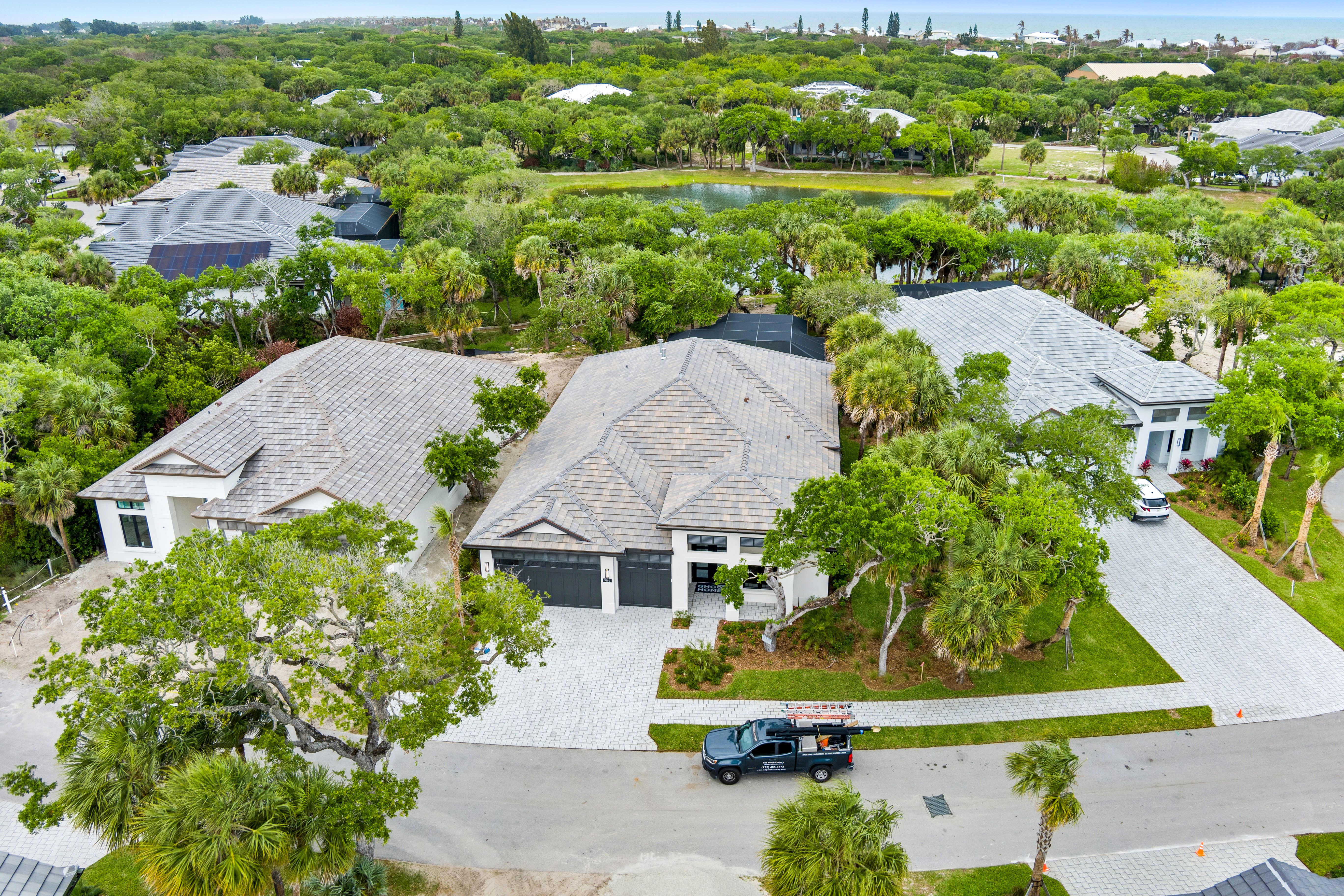 Aerial Front Elevation | 9160 Seaglass Ct