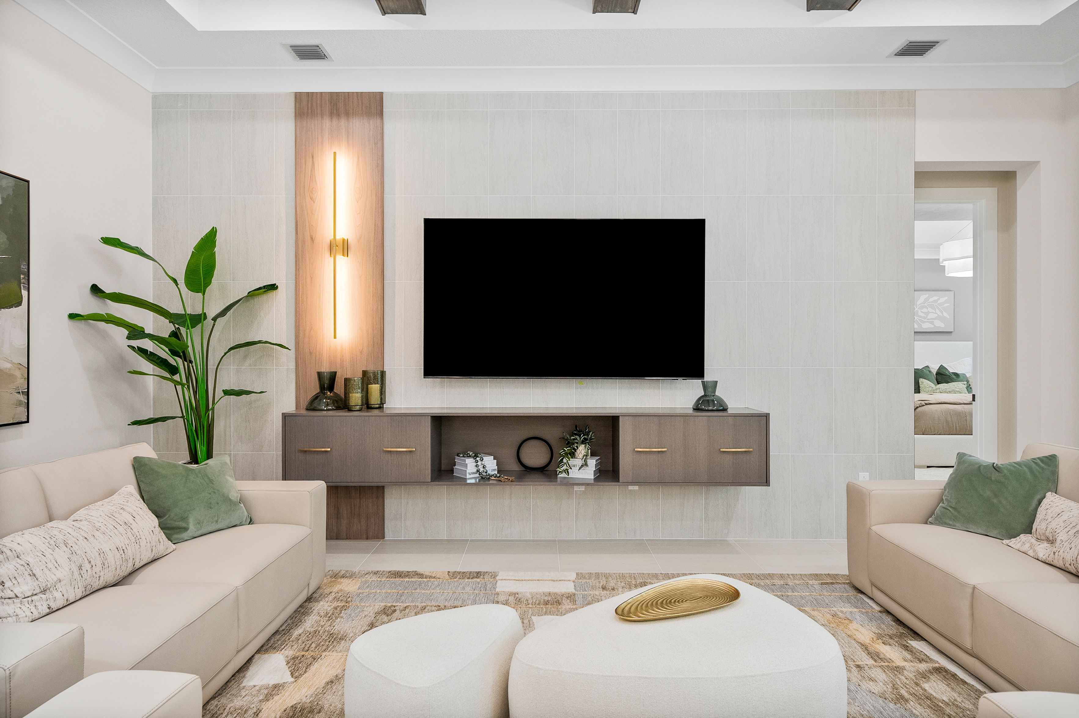 Great Room TV Wall Detail | Irvine Grande
