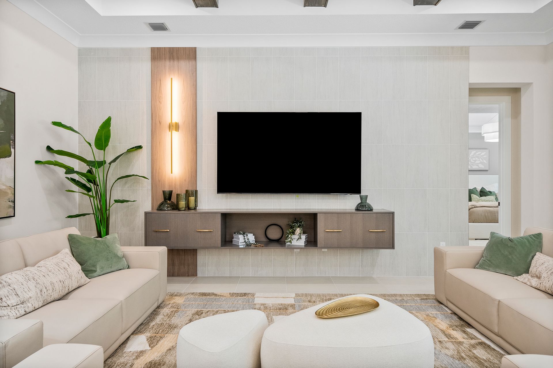 Great Room TV Wall Detail | Irvine Grande