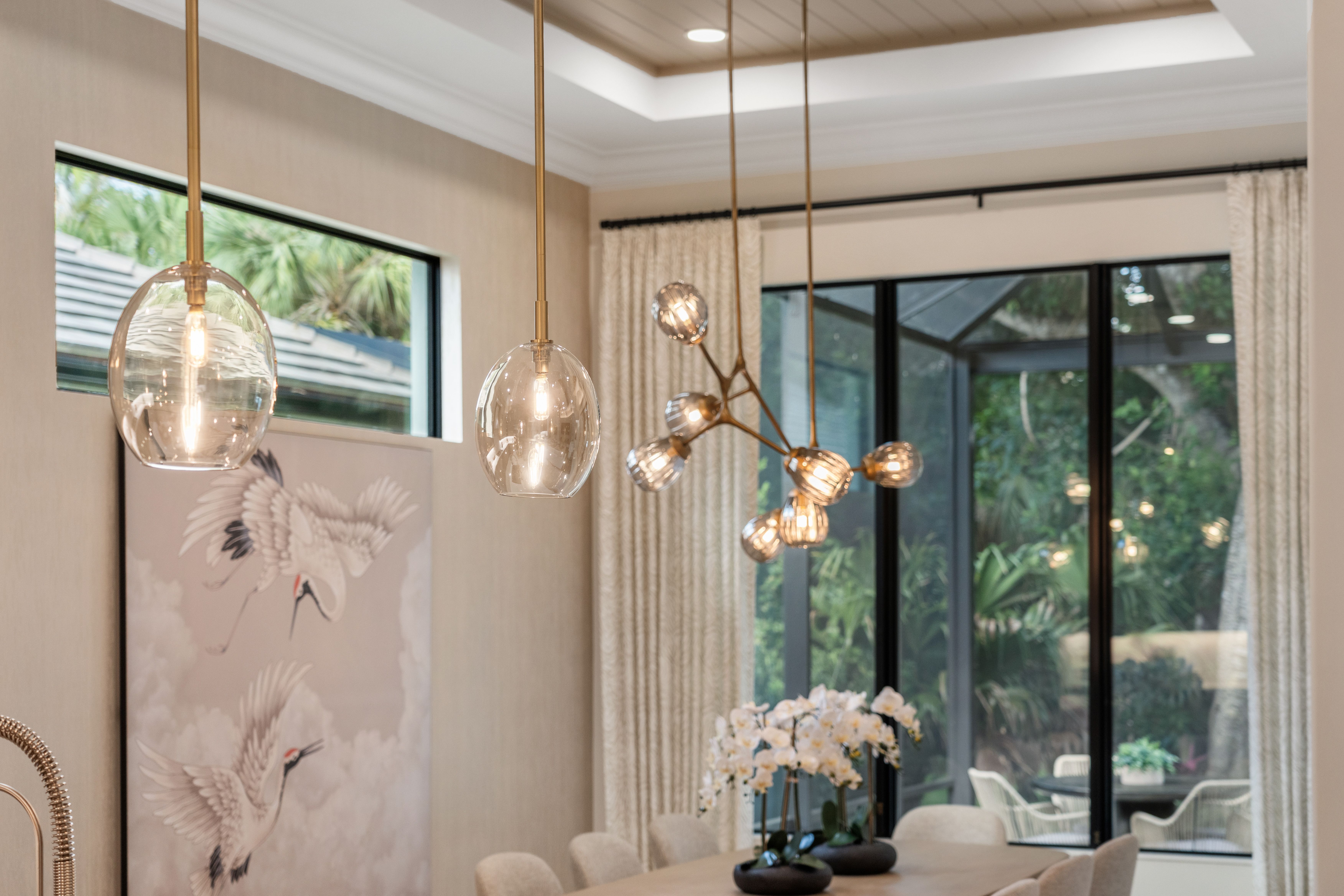 Dining Lighting Detail | 9241 Seaglass Ct