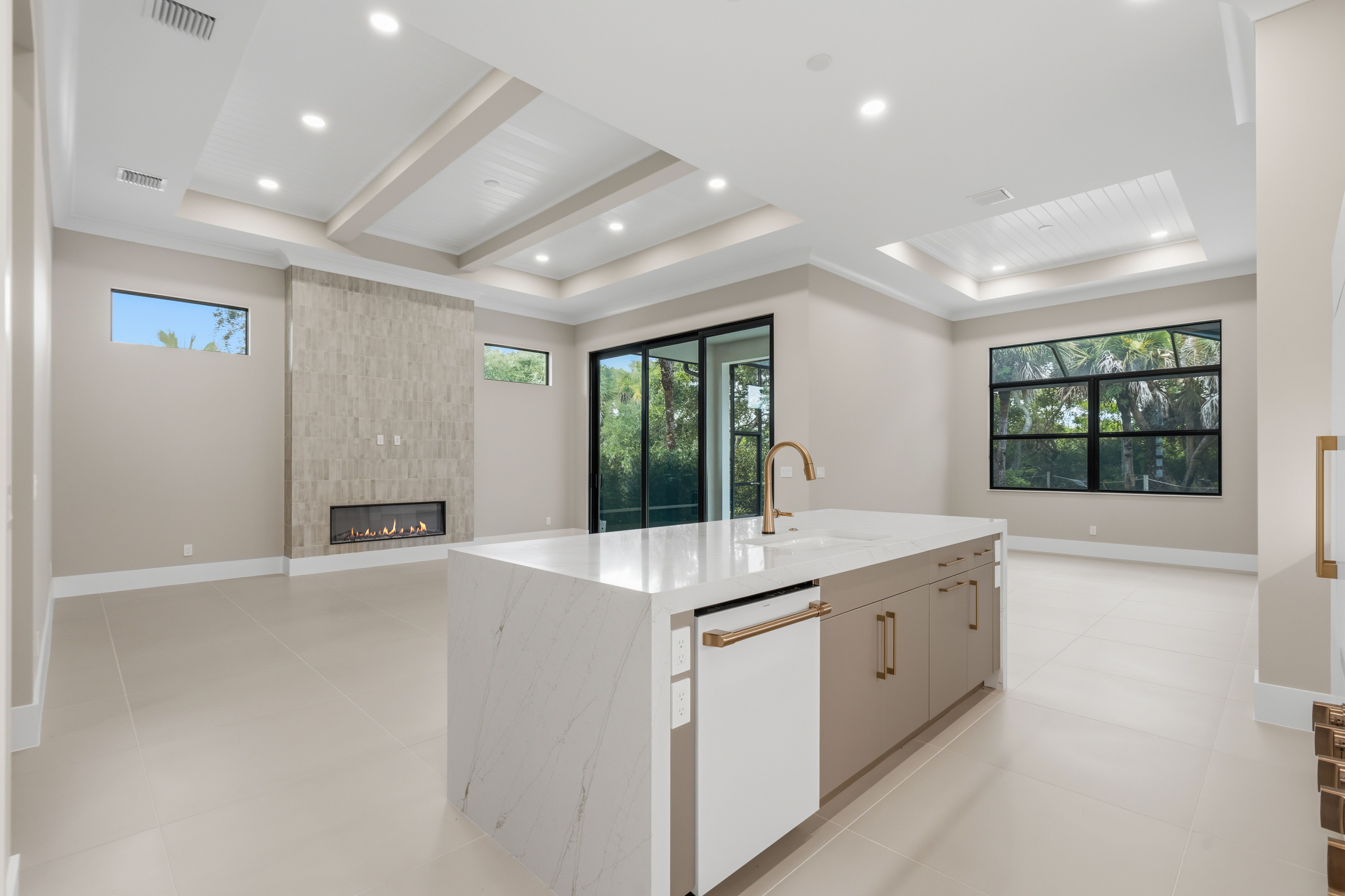 Kitchen to Great Room and Dining | 9108 Seaglass Ct