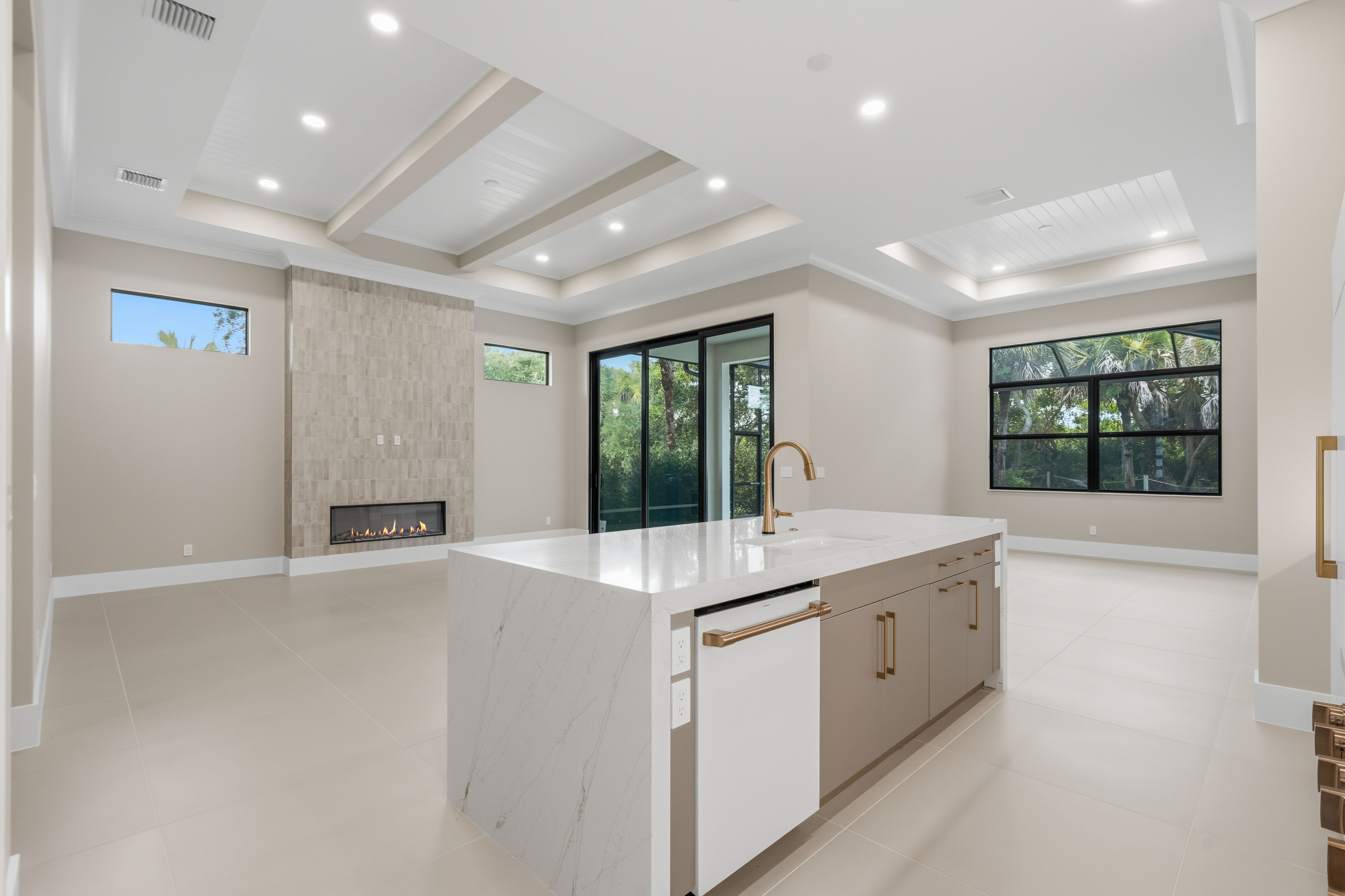 Kitchen to Great Room and Dining | 9108 Seaglass Ct
