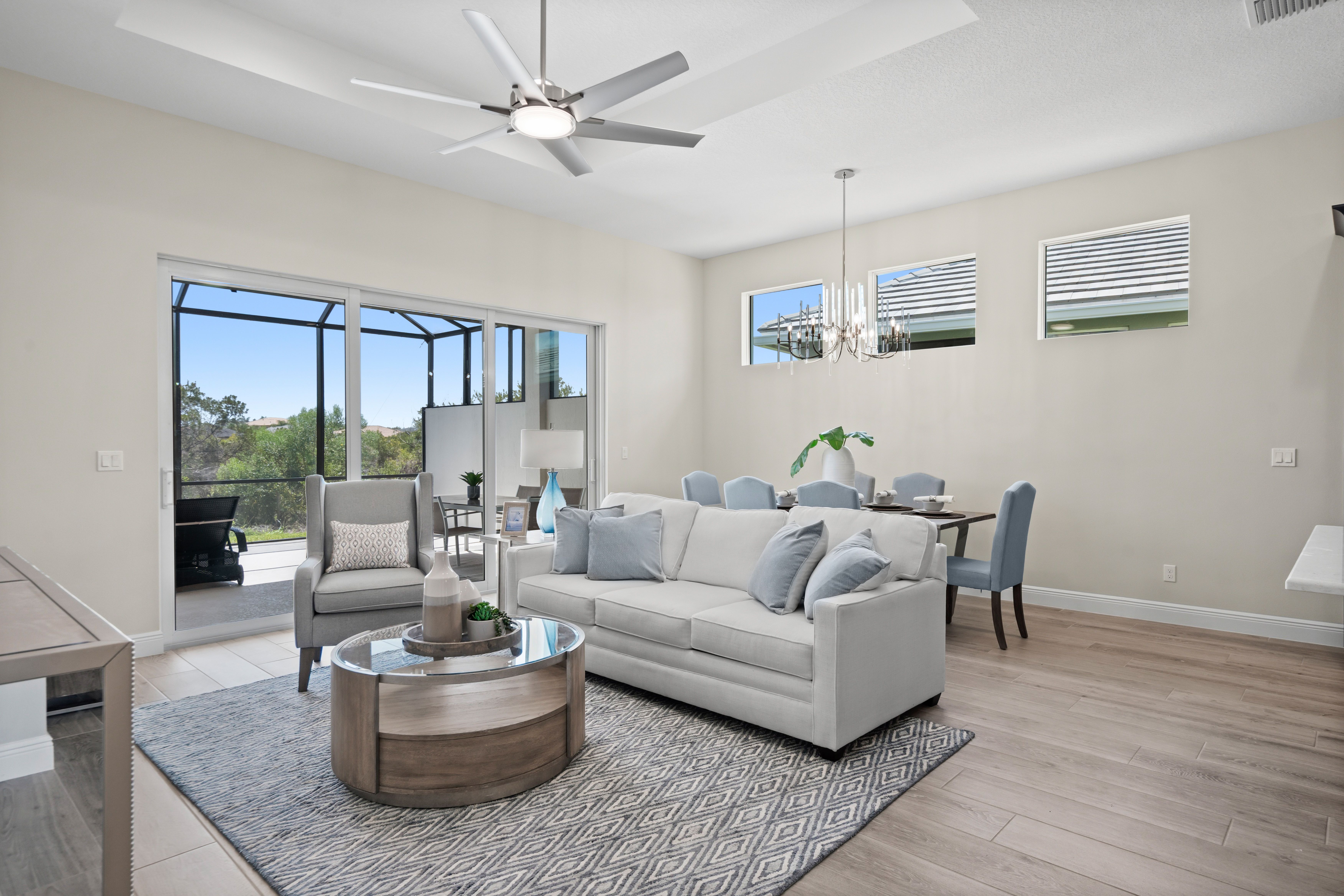 Great Room & Dining | 12501 SW Sunset Lake Terrace