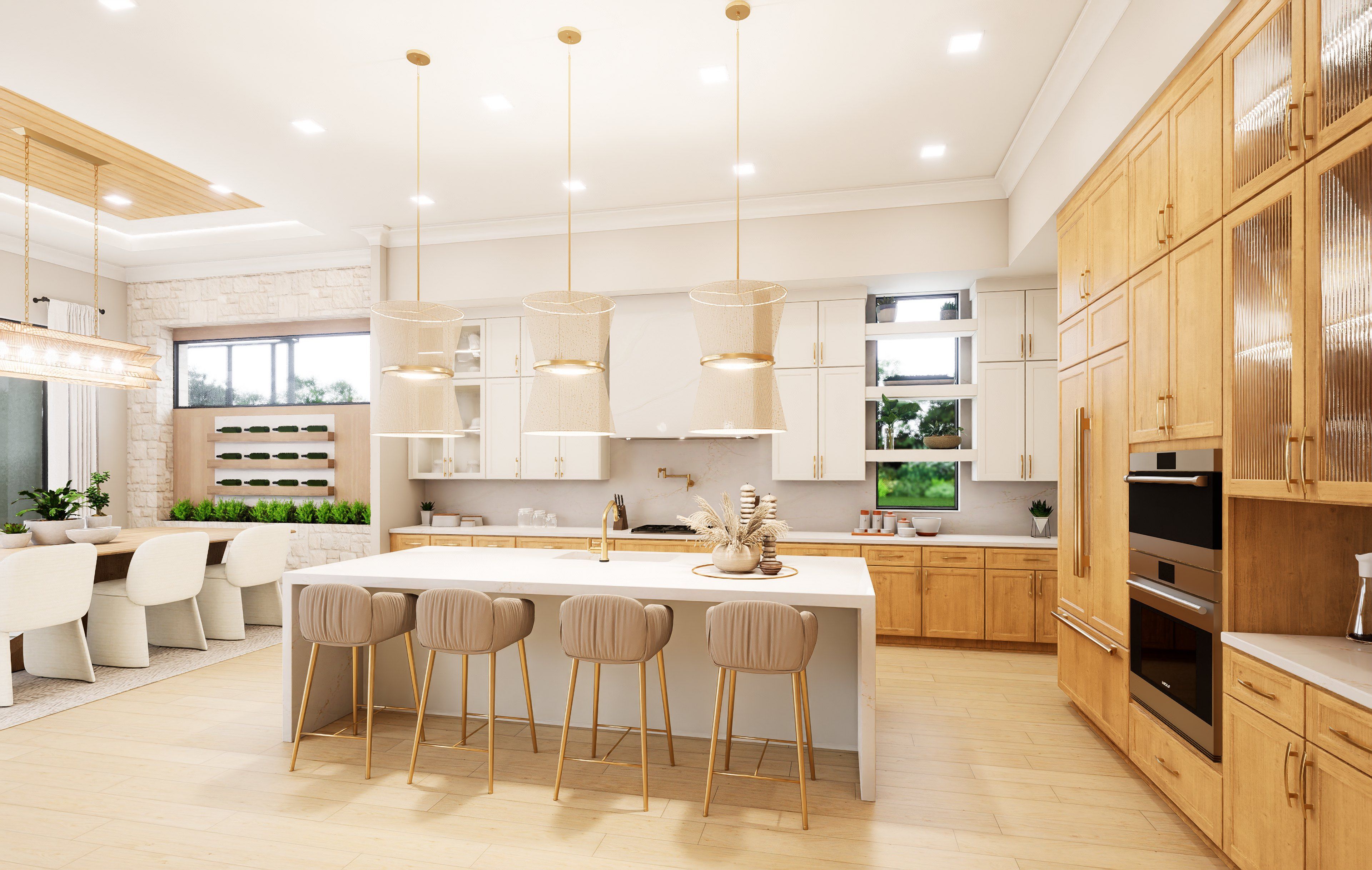 Kitchen and Dining Virtual Rendering | Bridgewater