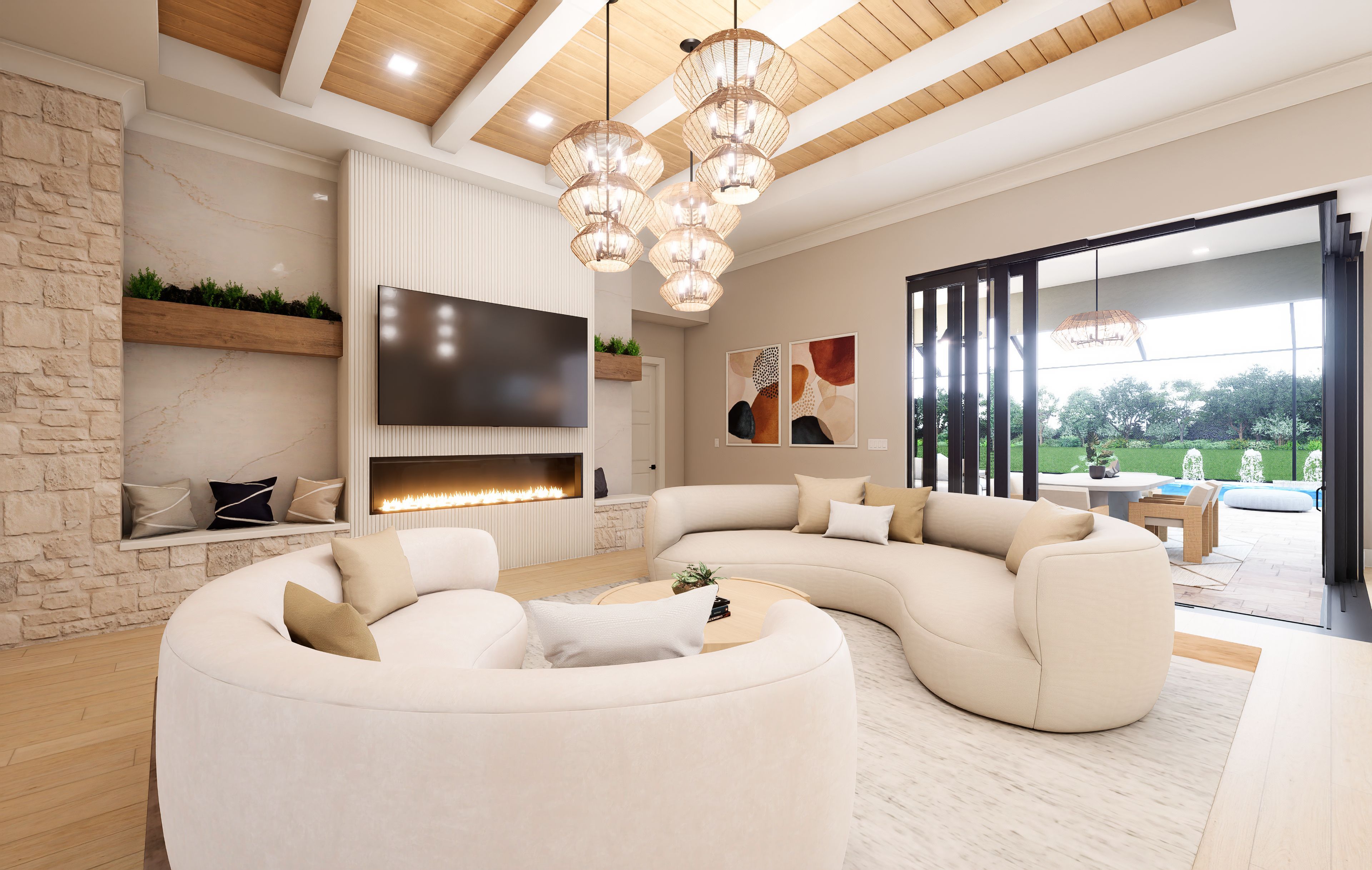 Great Room Virtual Rendering | Bridgewater