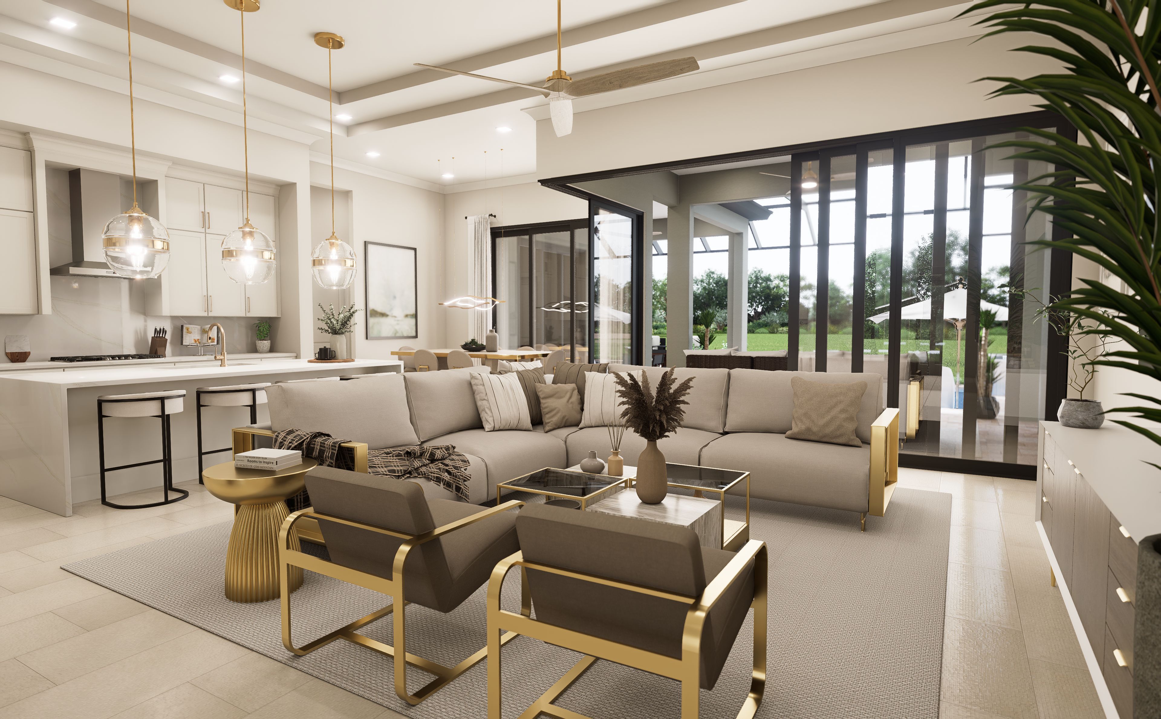Great Room Virtual Rendering | Artistry