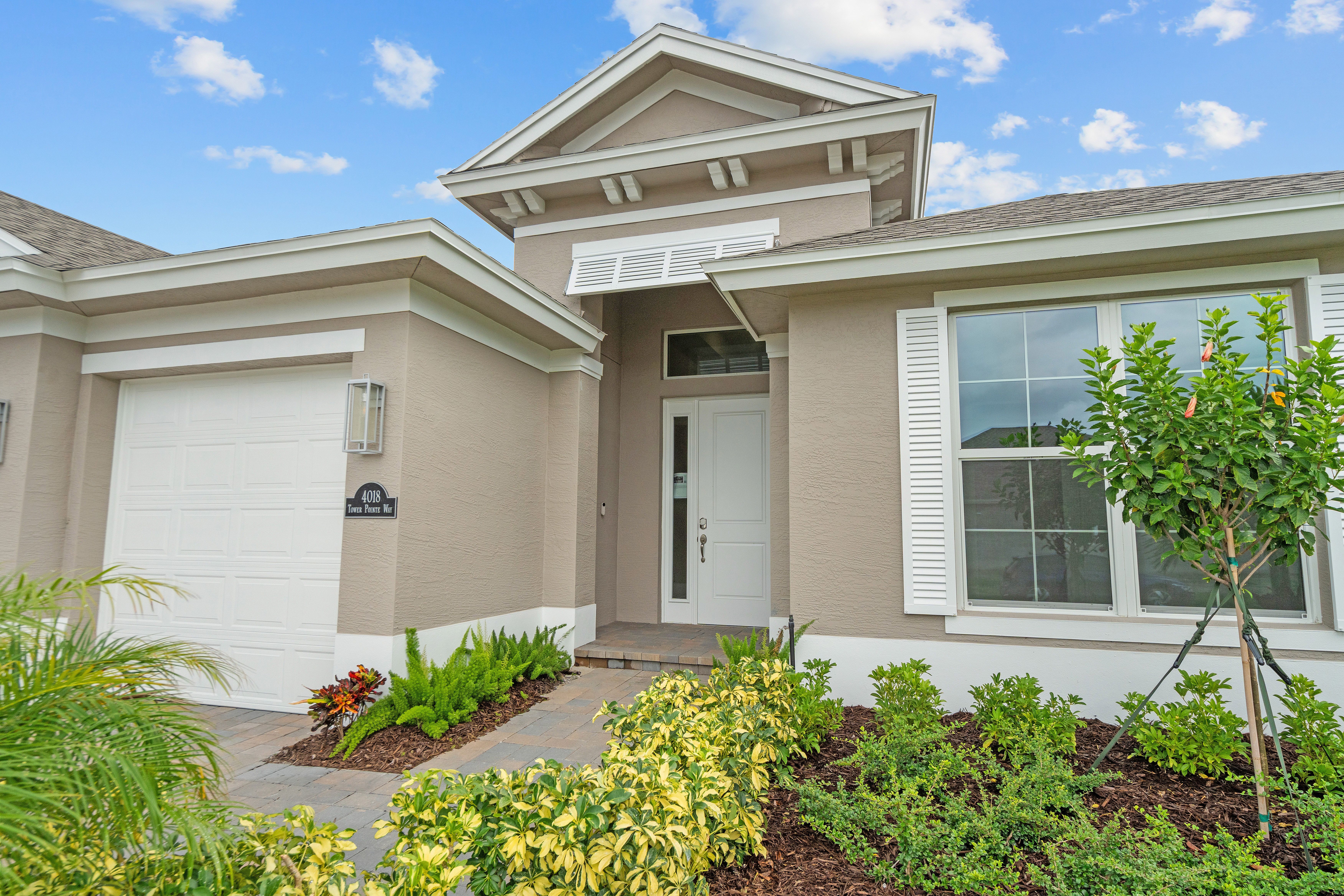 Front Elevation Detail | 4018 Tower Pointe Way