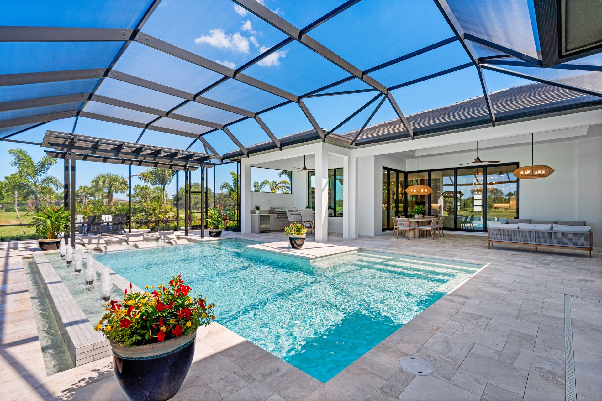 Screened Pool to Rear Elevation | Bridgewater