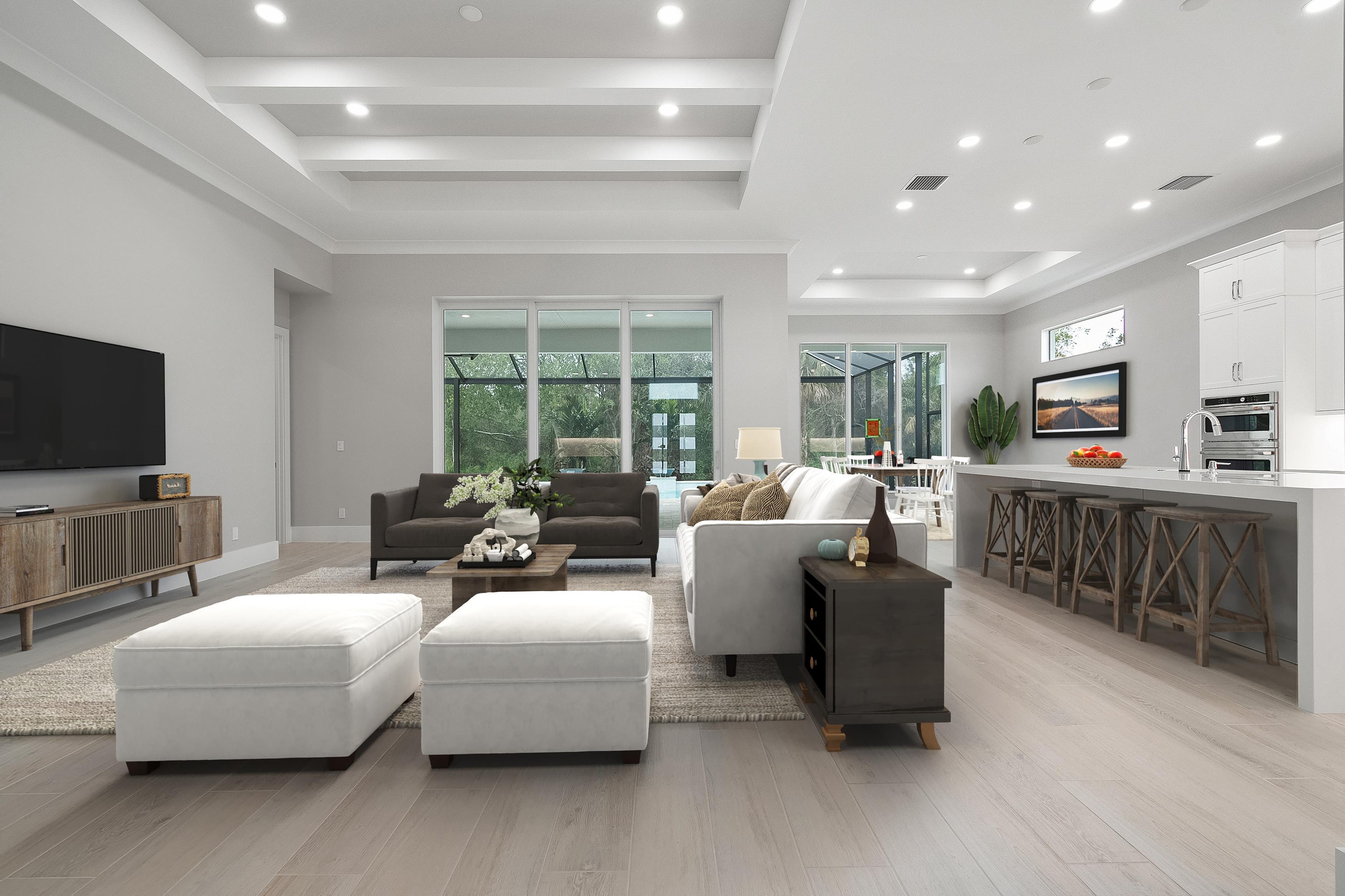 Great Room Virtually Stage | Somerset Move -in Ready shown for reference