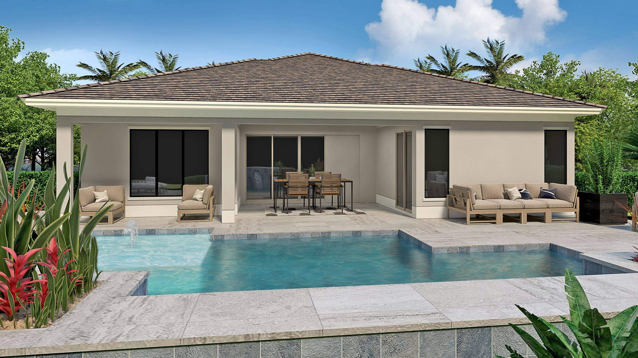 Contemporary Rear Elevation | Alessia