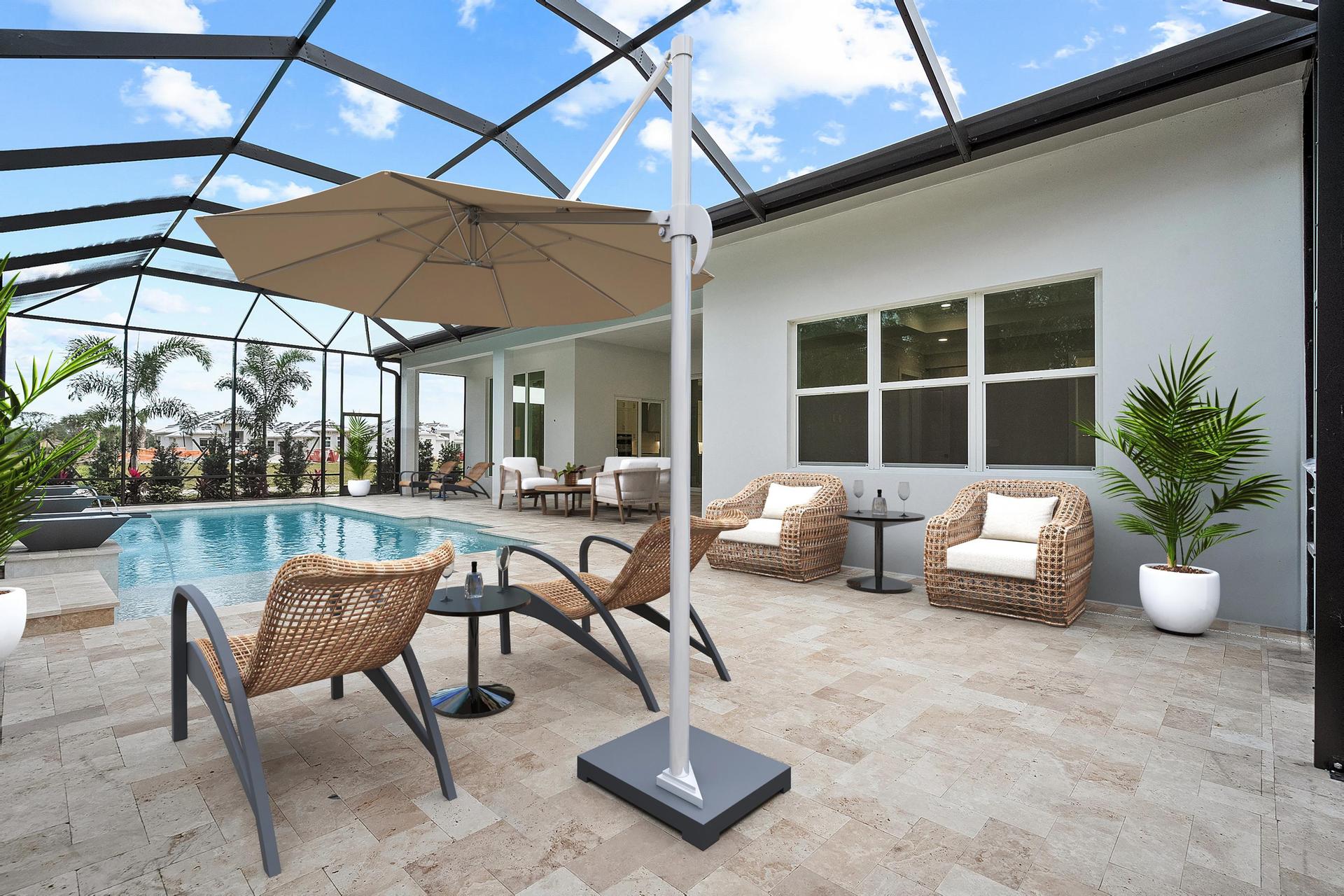 Screened Pool Virtually Staged | Somerset Move-in Ready shown for reference