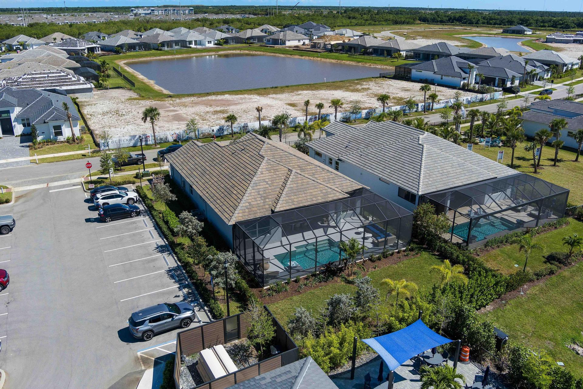 Rear Elevation Aerial | Iris Grande