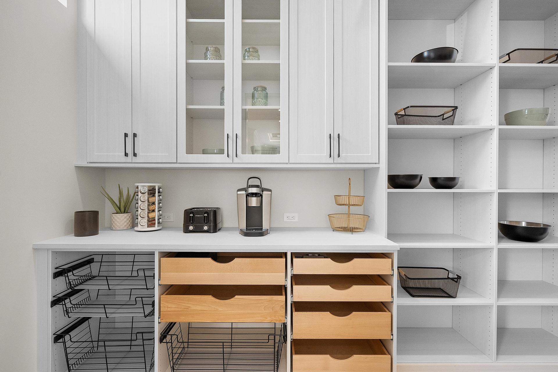 Kitchen Walk-in Appliance Pantry | Riviera Model