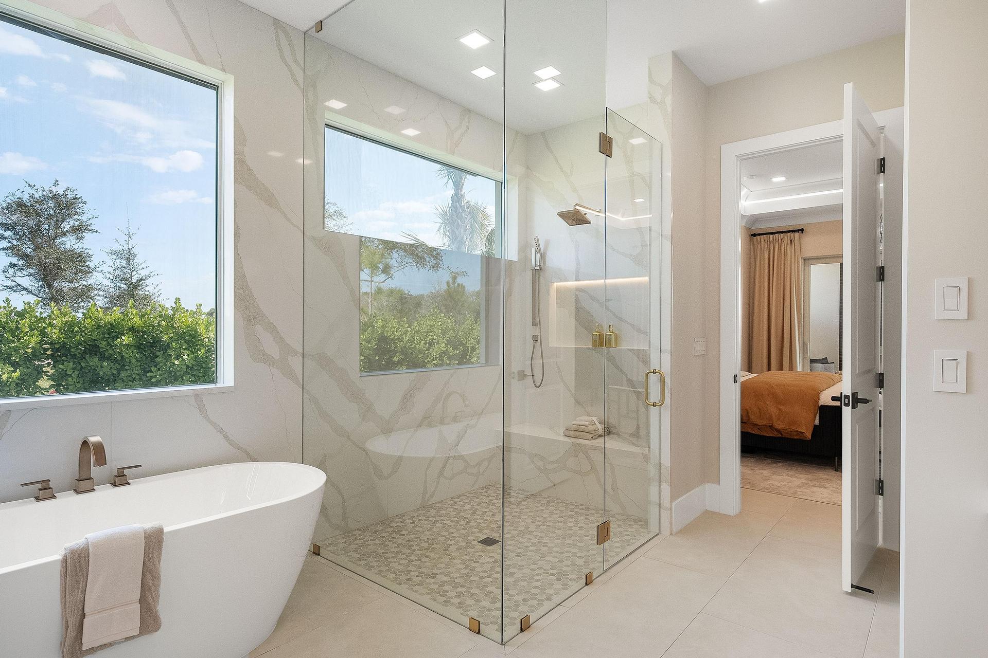 Master Bath Shower | Riviera Model