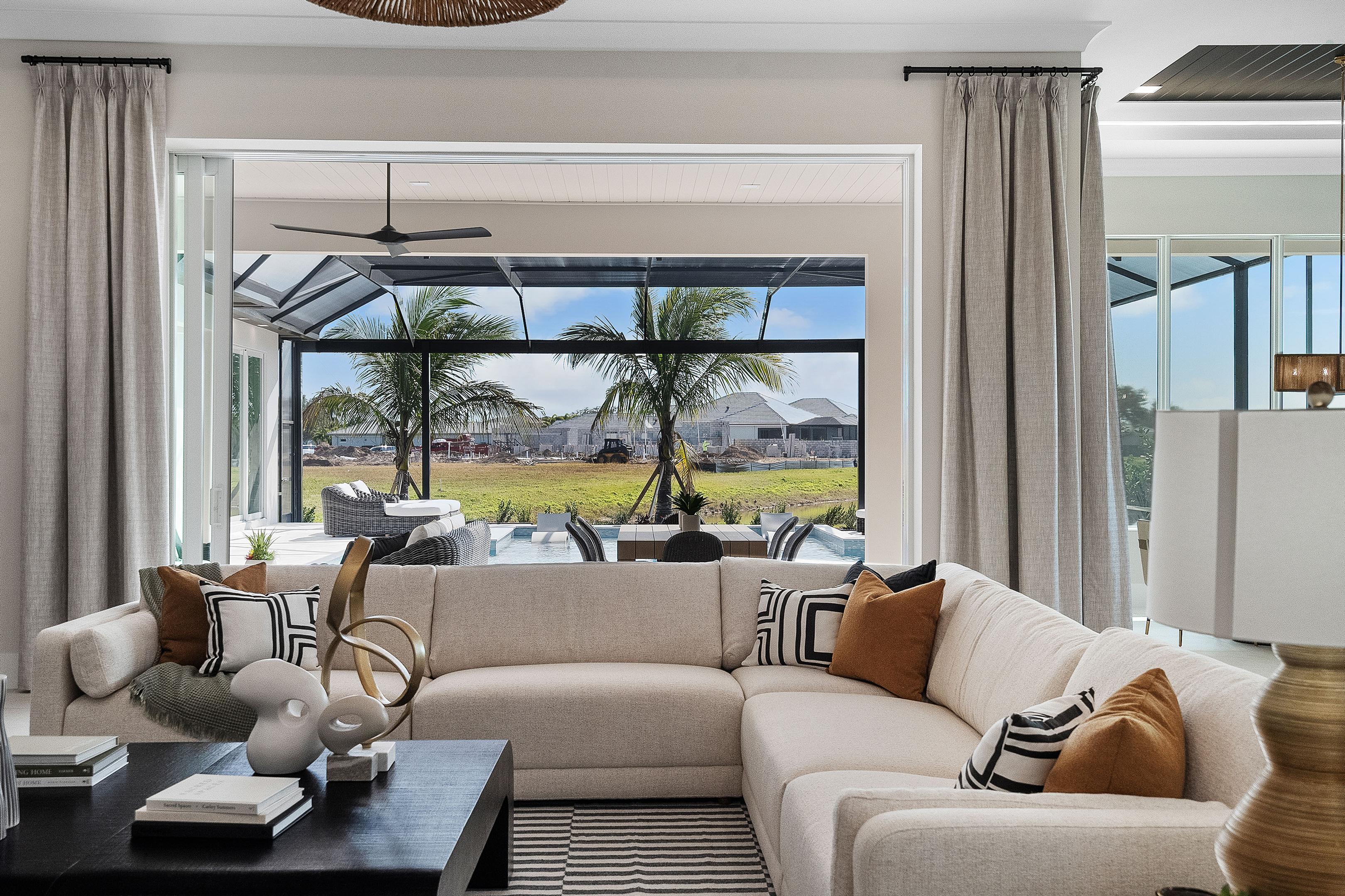 Great Room to Lanai View | Riviera Model