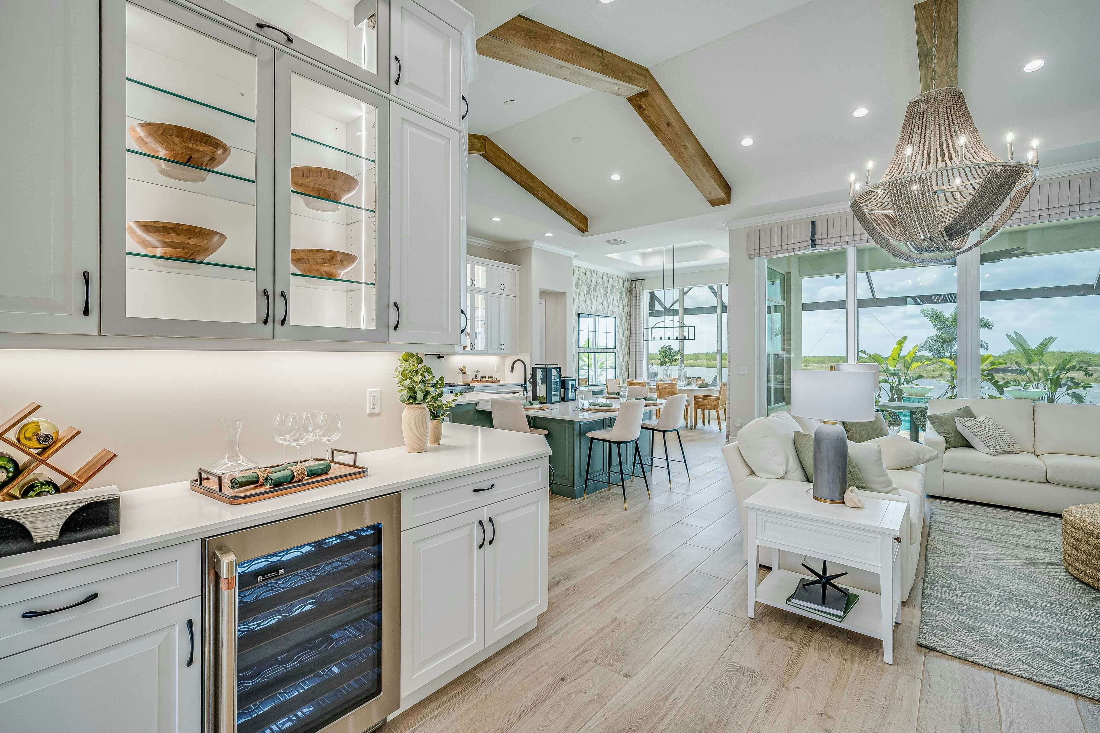 Wrap Around Bar Great Room | Willow Signature Model