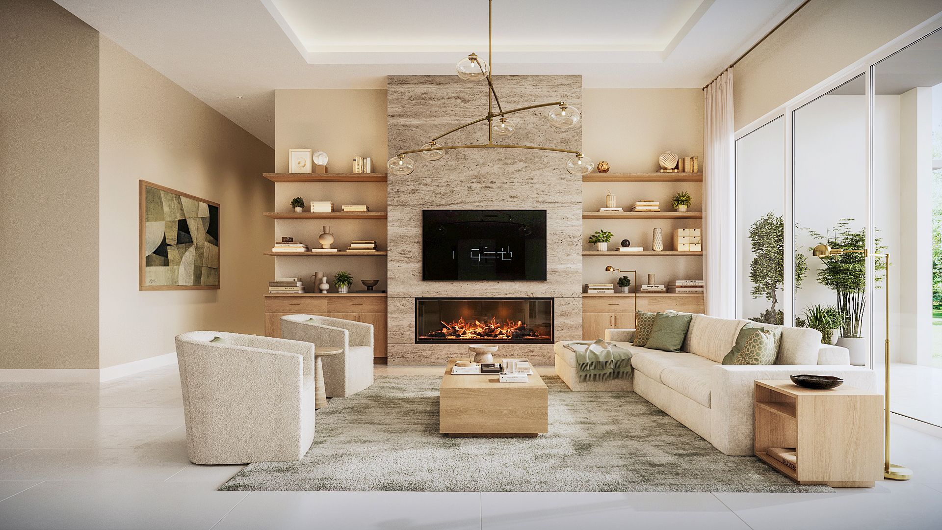 Great Room Virtually Staged | Santino Grande