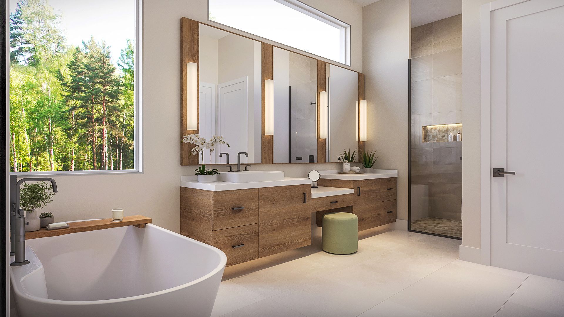 Master Bath Virtually Staged | Santino Grande