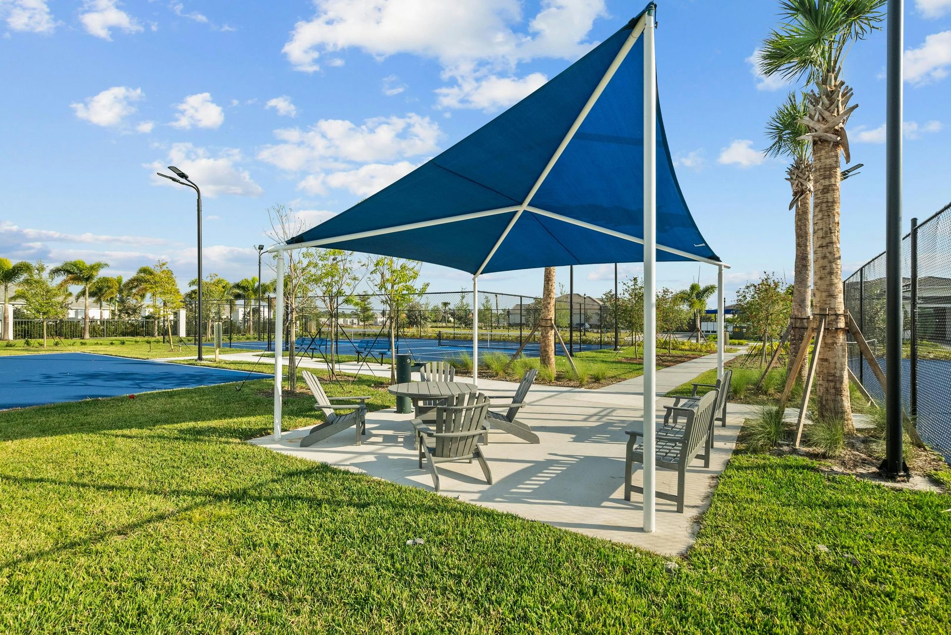 Covered Seating by Courts | Belterra Tradition