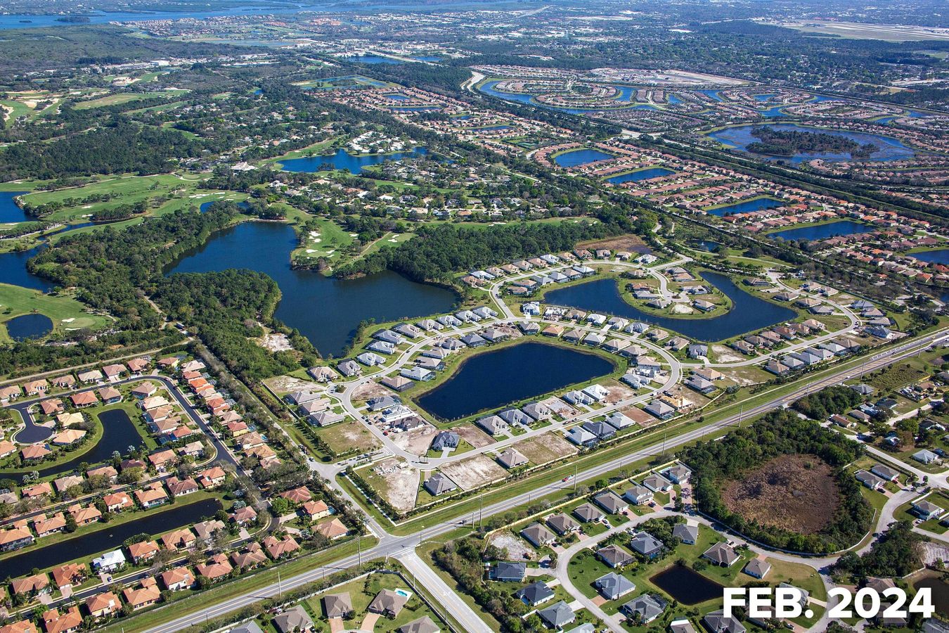 Aerial February 2024 | Bent Pine Preserve