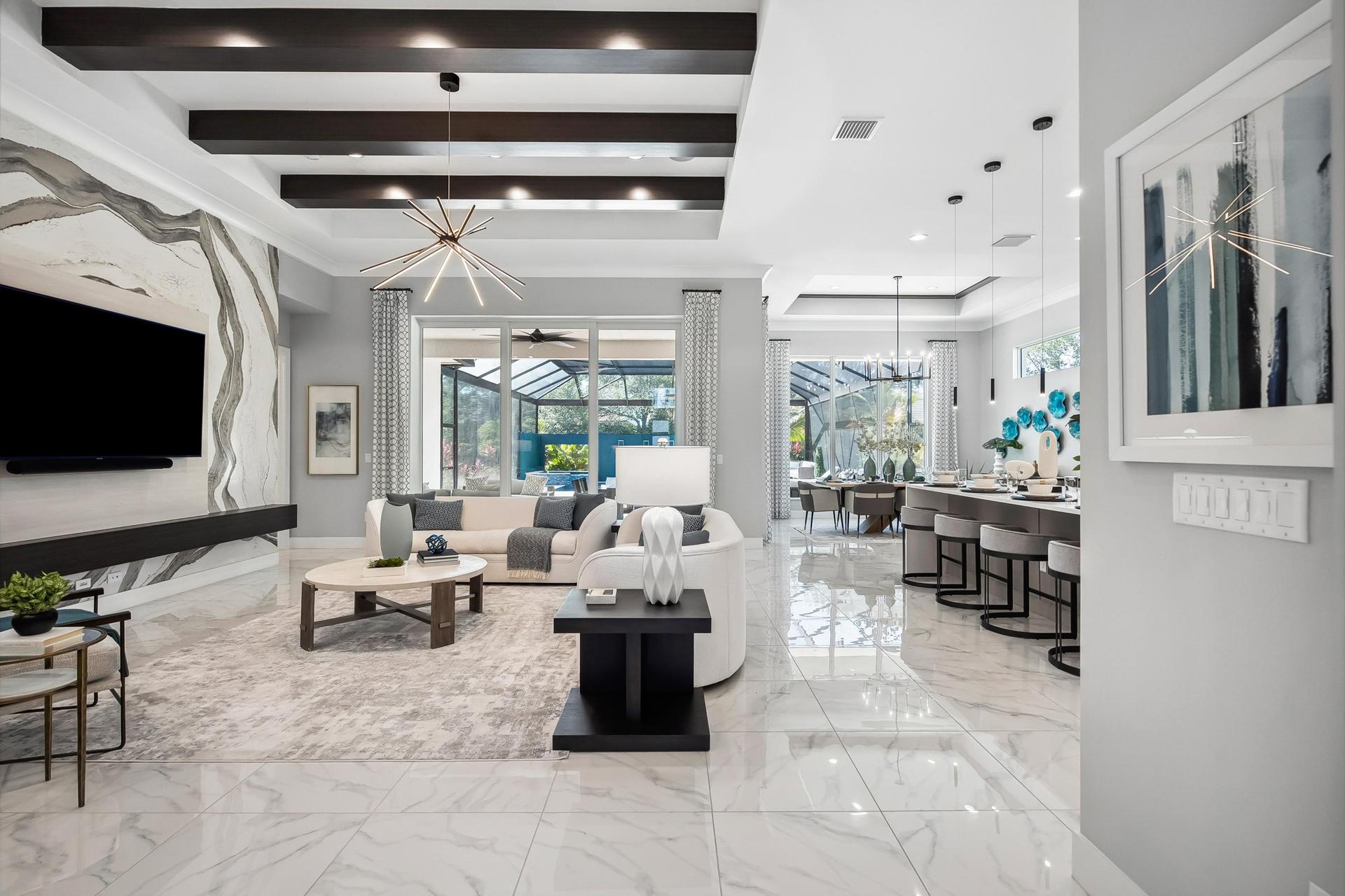 Great Room to Lanai | 103 Strand Drive