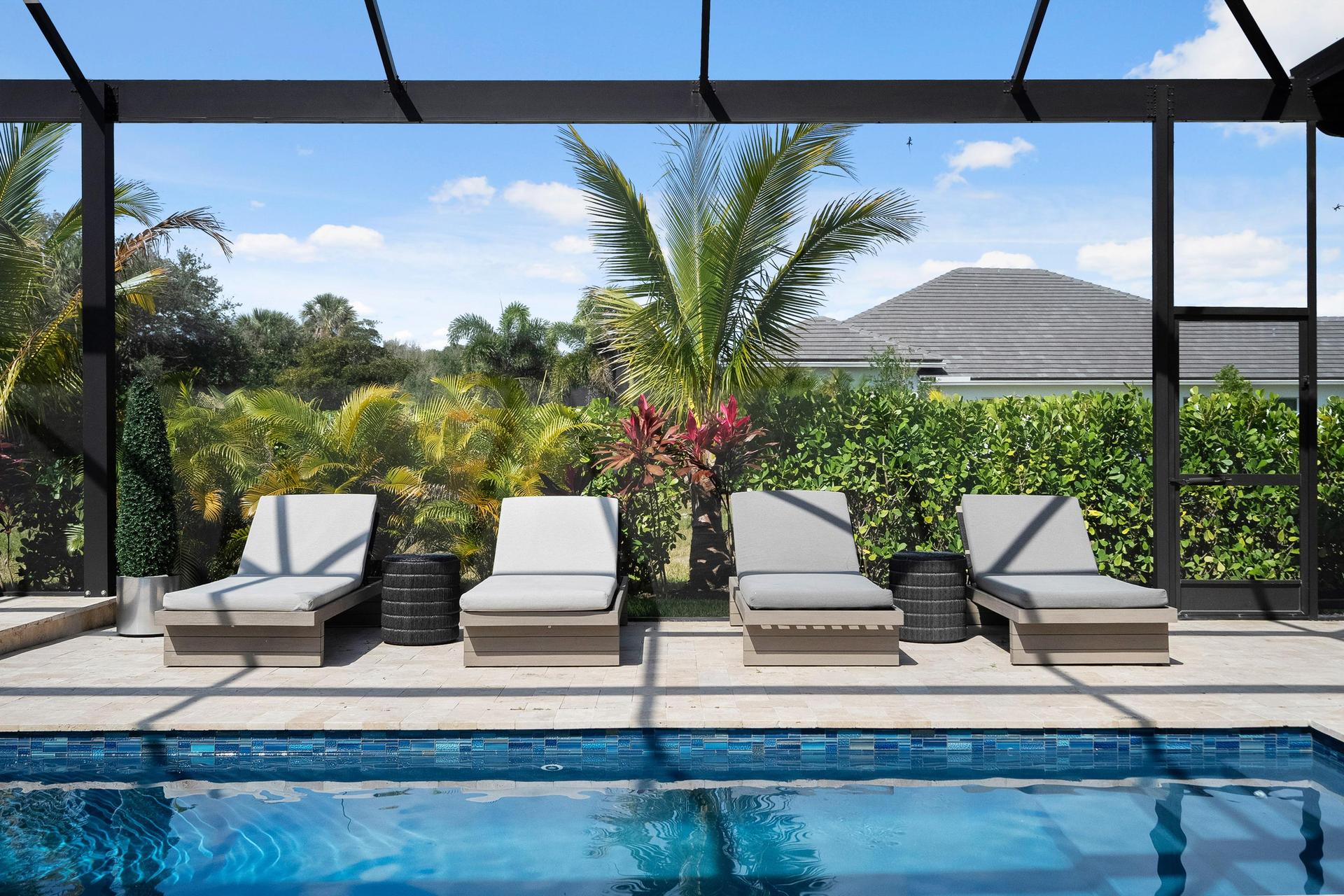 Pool Deck Seating | 103 Strand Drive