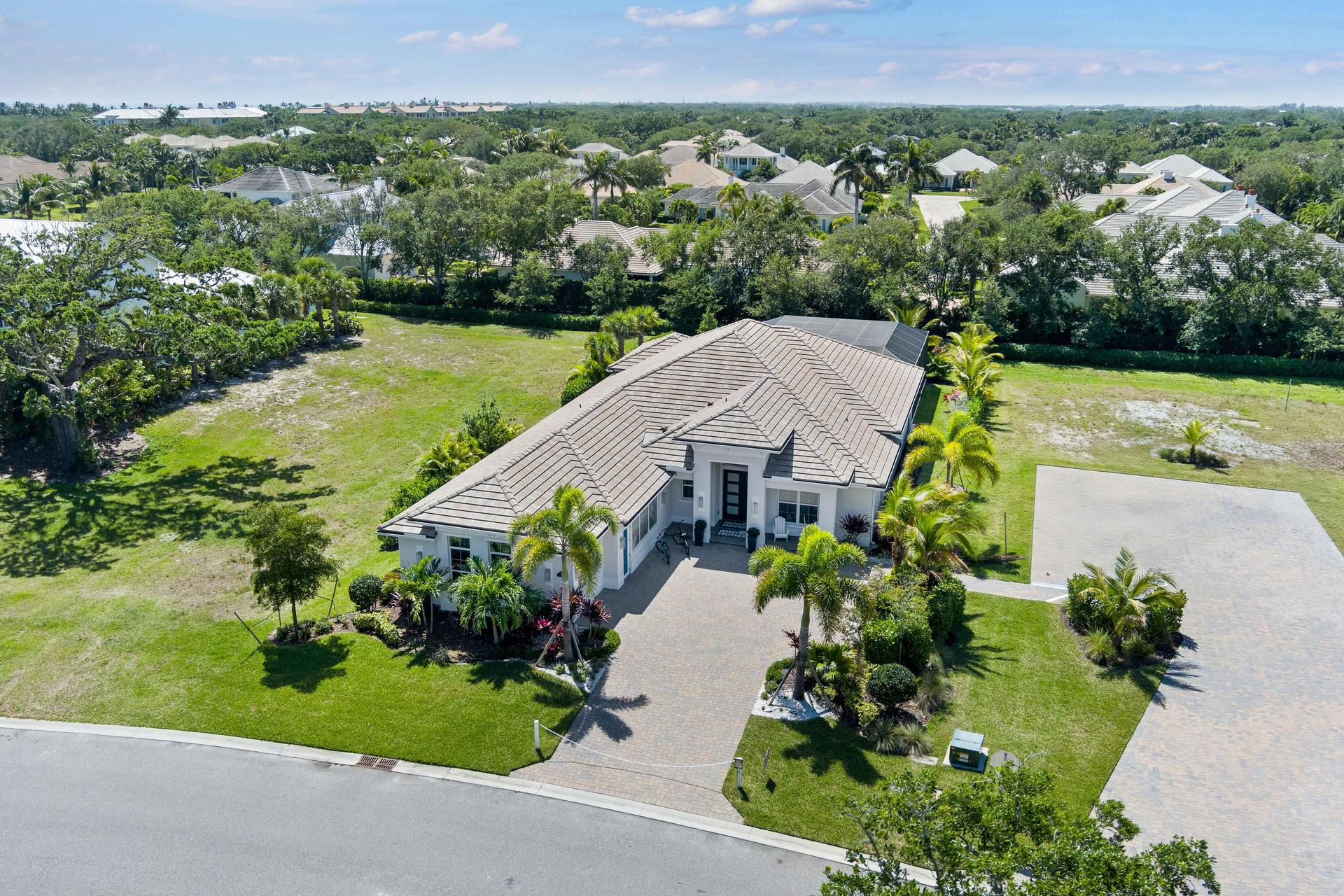 Front Elevation Drone | Sand Dollar Grande Model