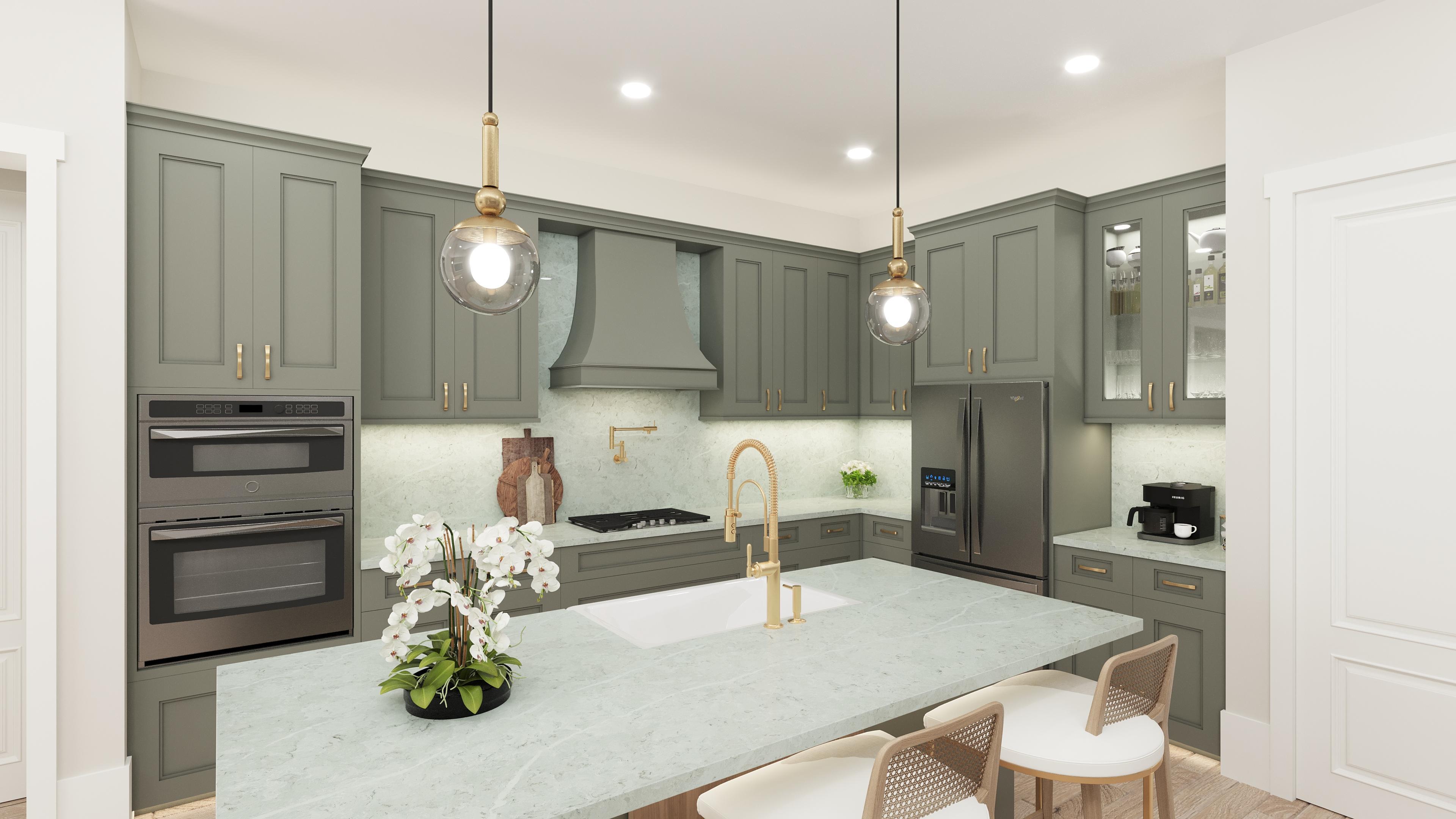 Kitchen Standard Virtually Staged | Aberdeen Plan