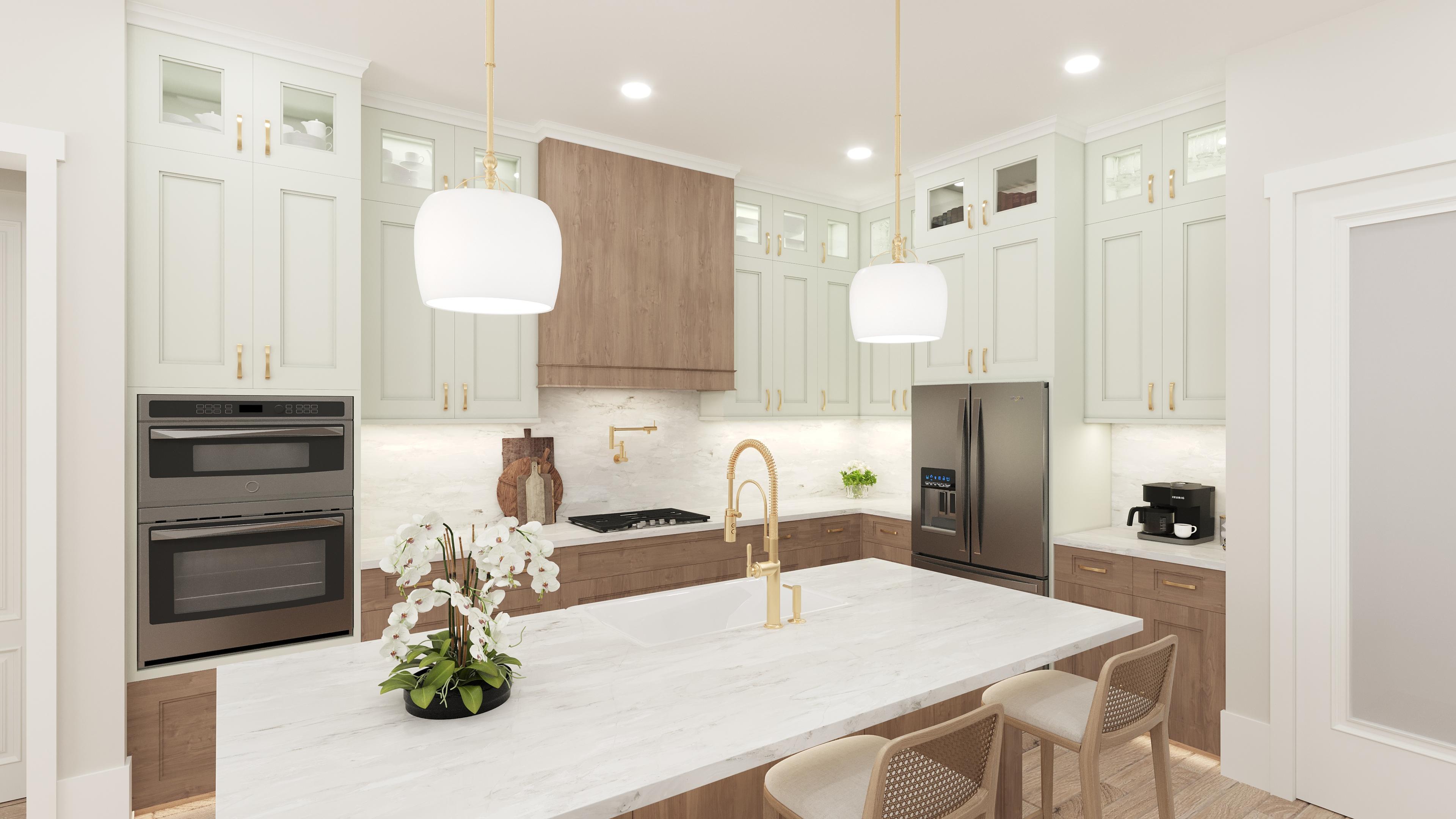 Kitchen Upgraded Virtually Staged | Aberdeen Plan