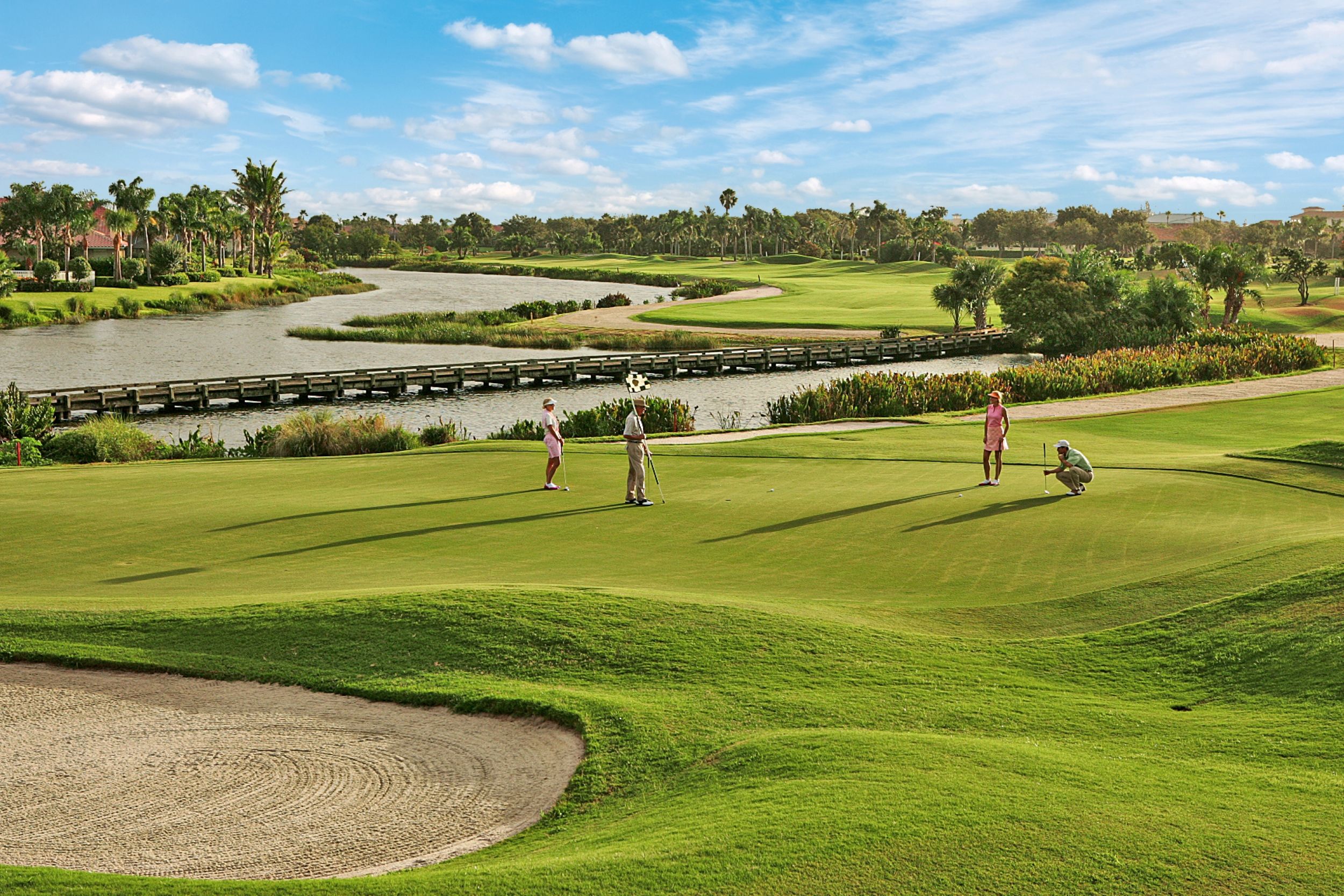 Golfer on green | Grand Harbor