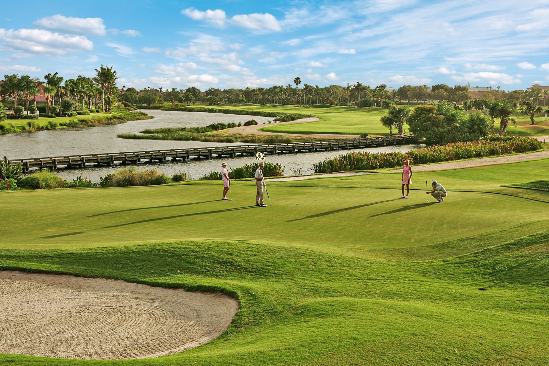 Golfer on green | Grand Harbor