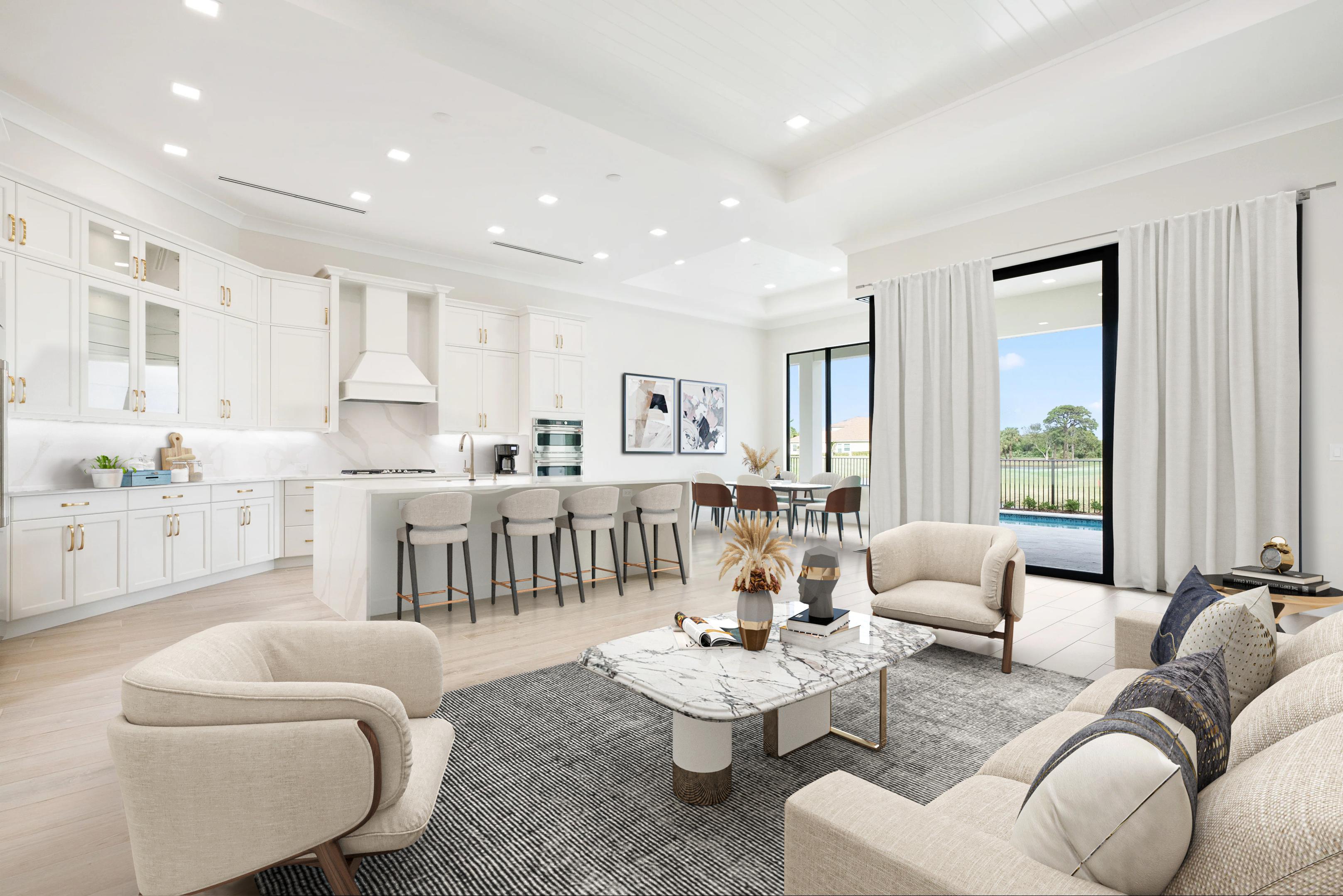 Great Room Virtual Staged | Madrona Move-in Ready Home