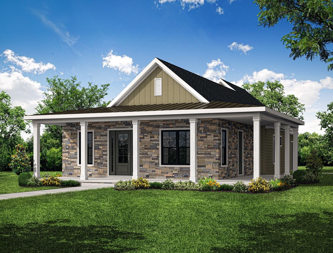 Front Elevation of the Tippet Model from Garman Builders