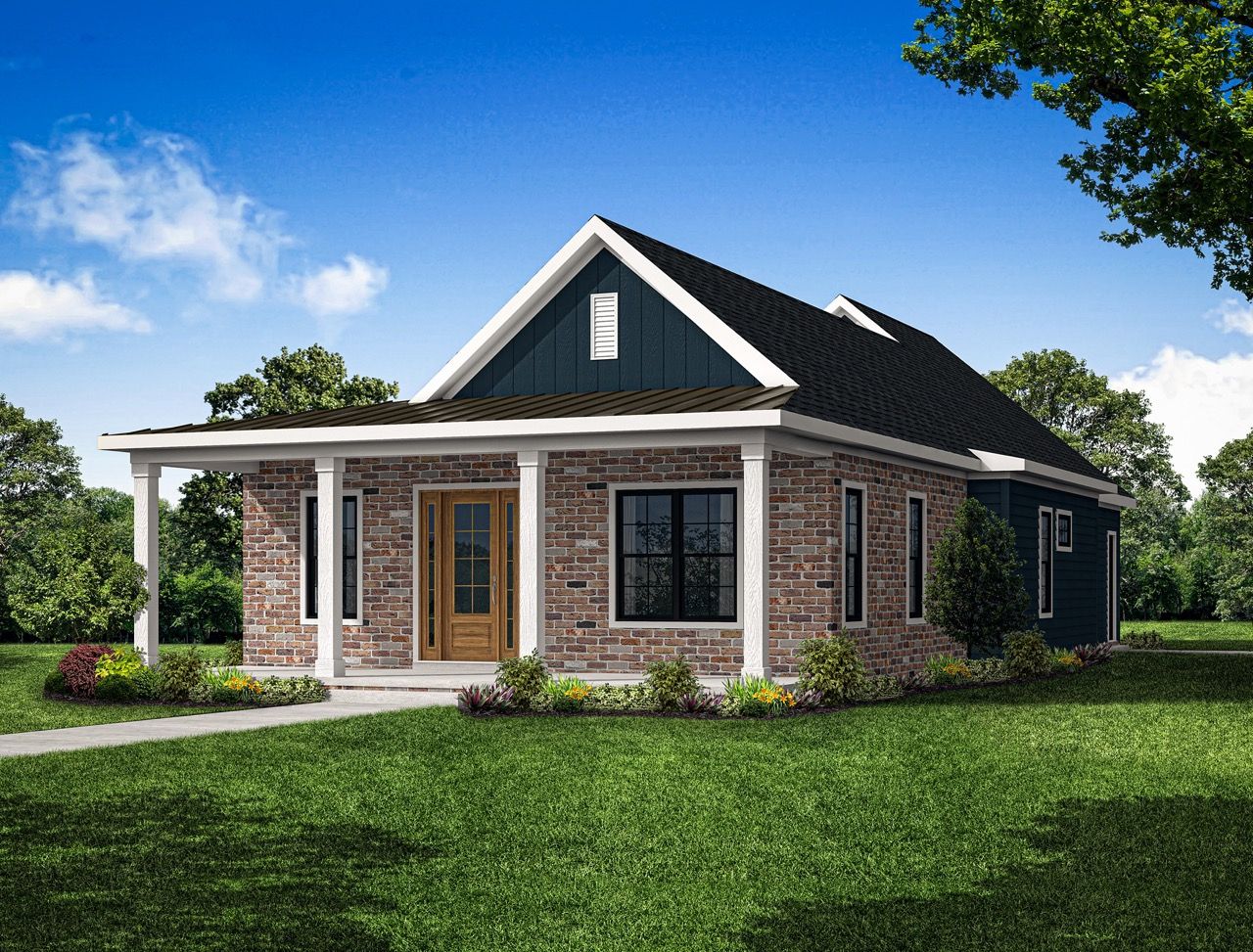 Front Elevation of the Tippet Model from Garman Builders