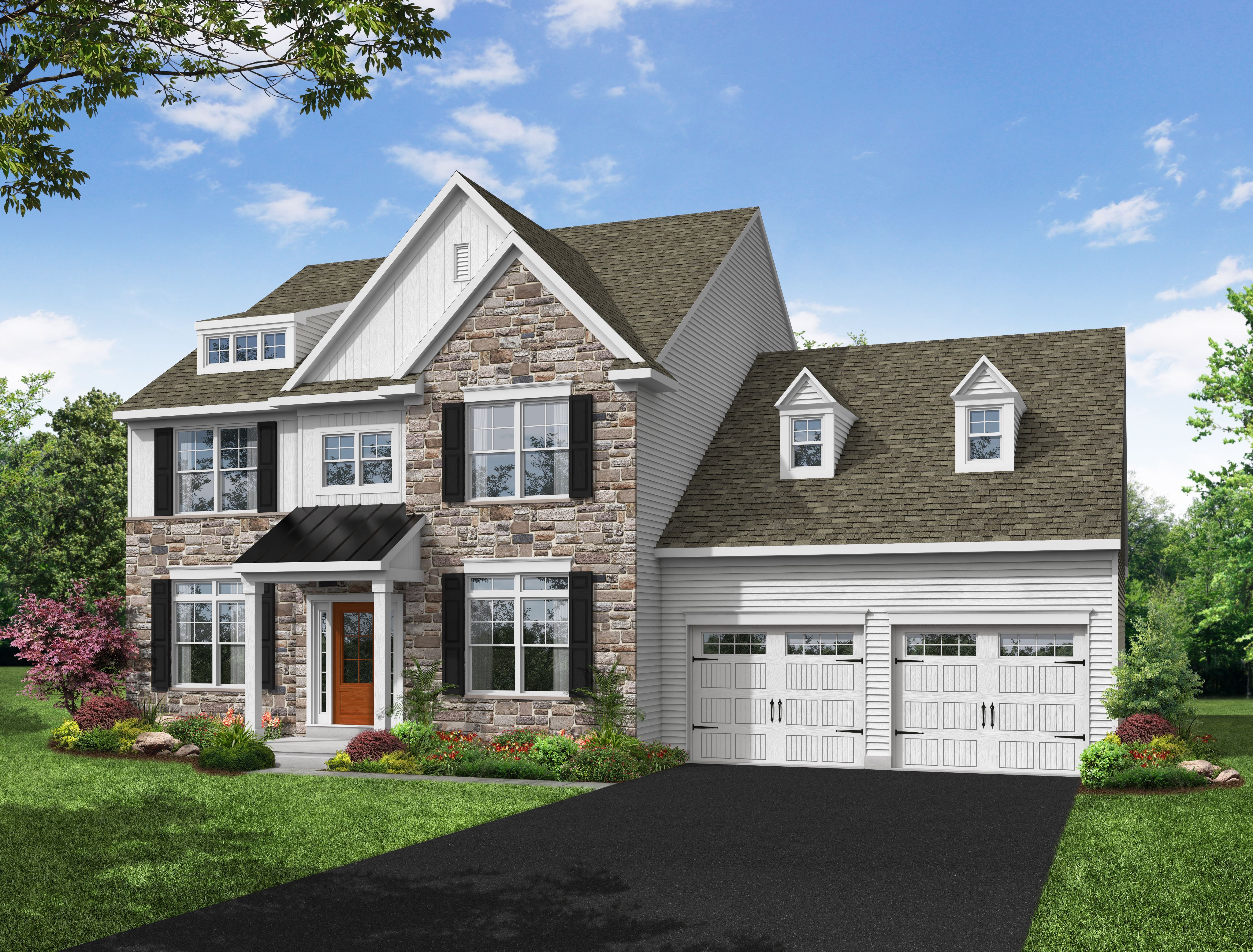 Front Elevation of the Maddox Model from Garman Builders