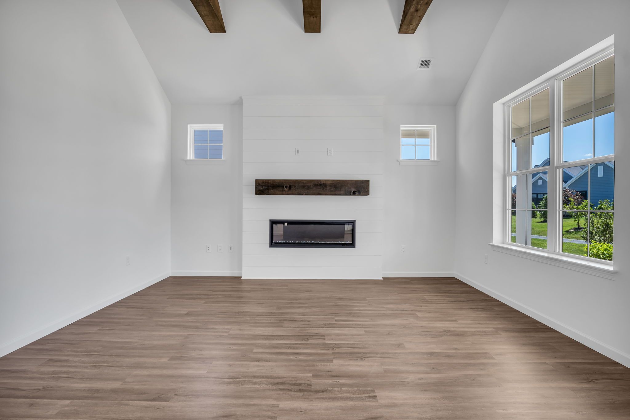 Living Room of the Tippet Model from Garman Builders