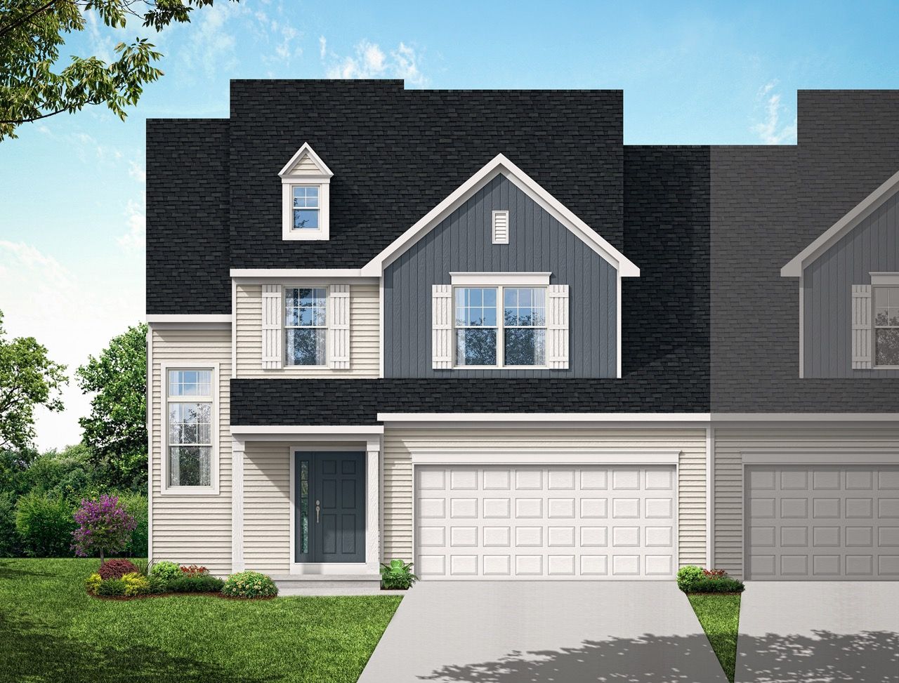 Front Elevation of the Sloane II Model from Garman Builders