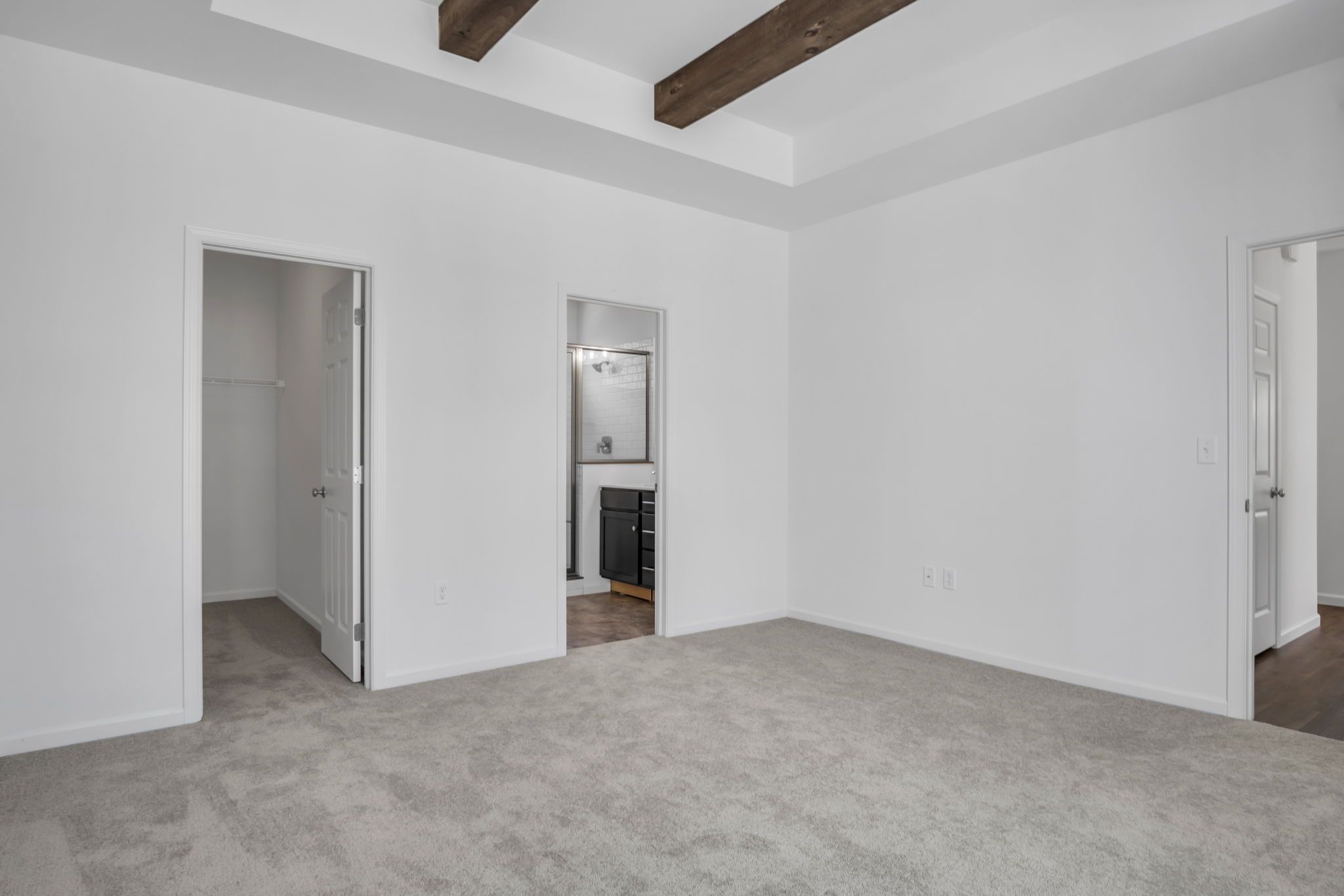 Empty Bedroom of the Tippet Model from Garman Builders