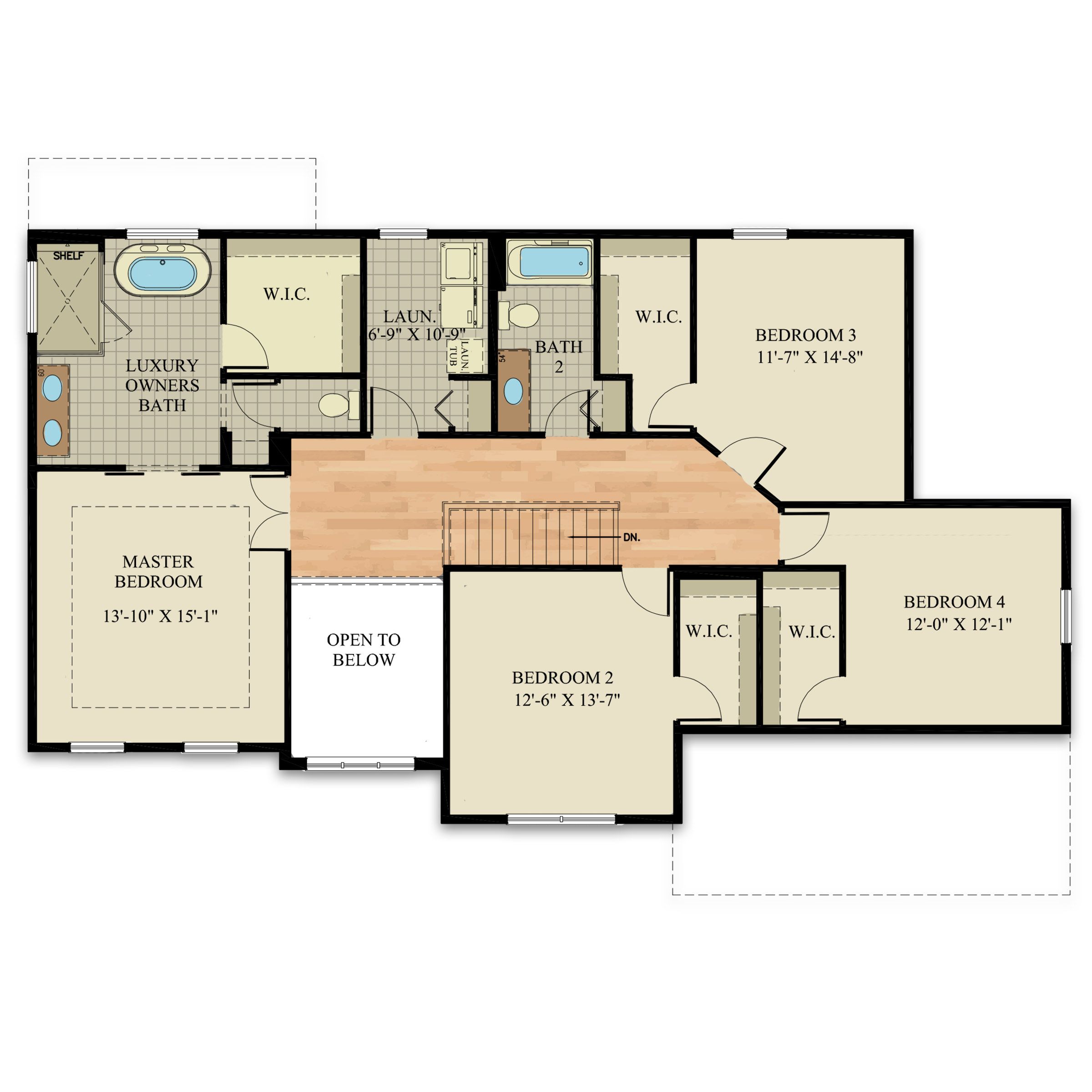Floorplan of the Nottingham Model from Garman Builders