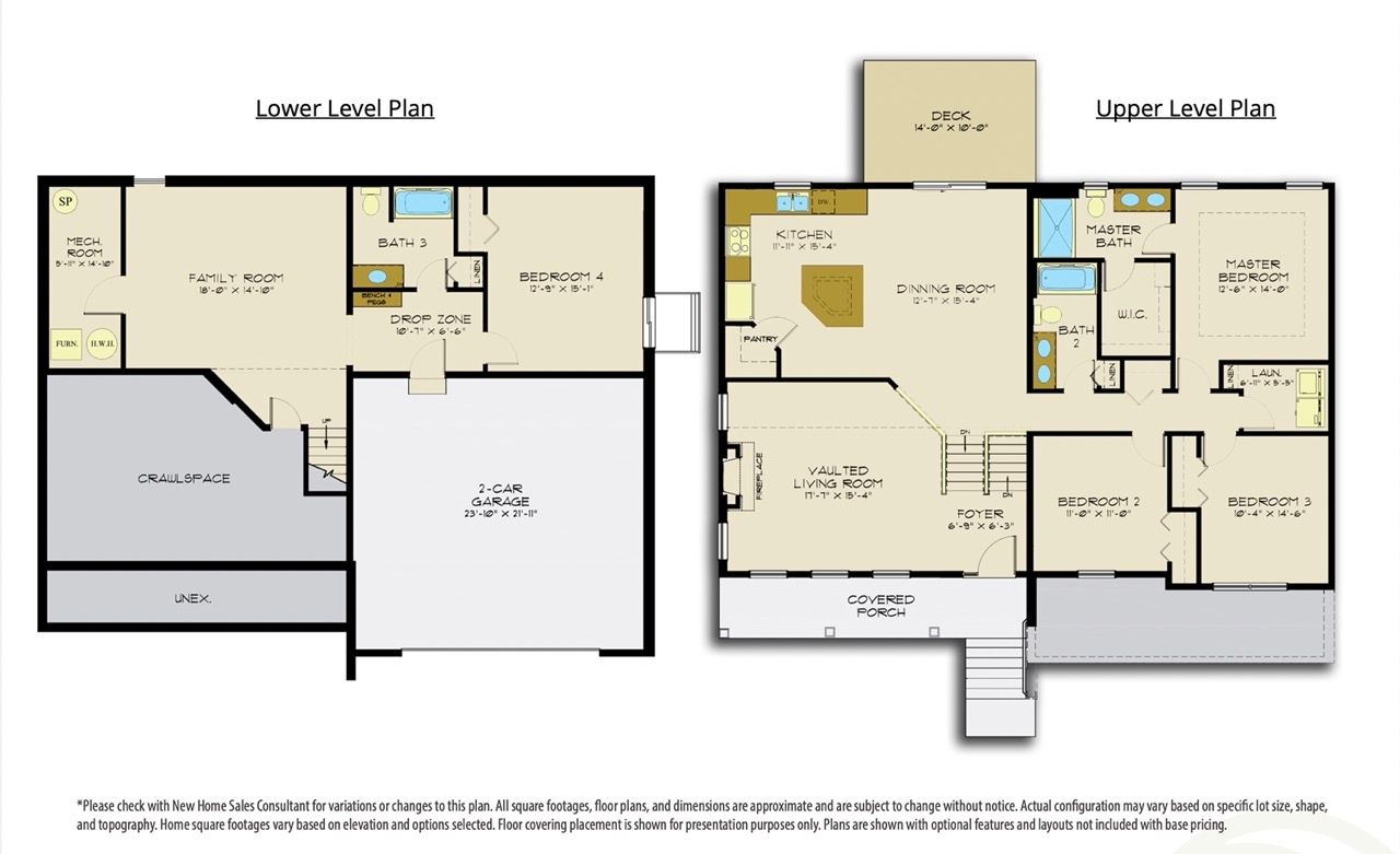 Floorplan of the Crawford Model from Garman Builders