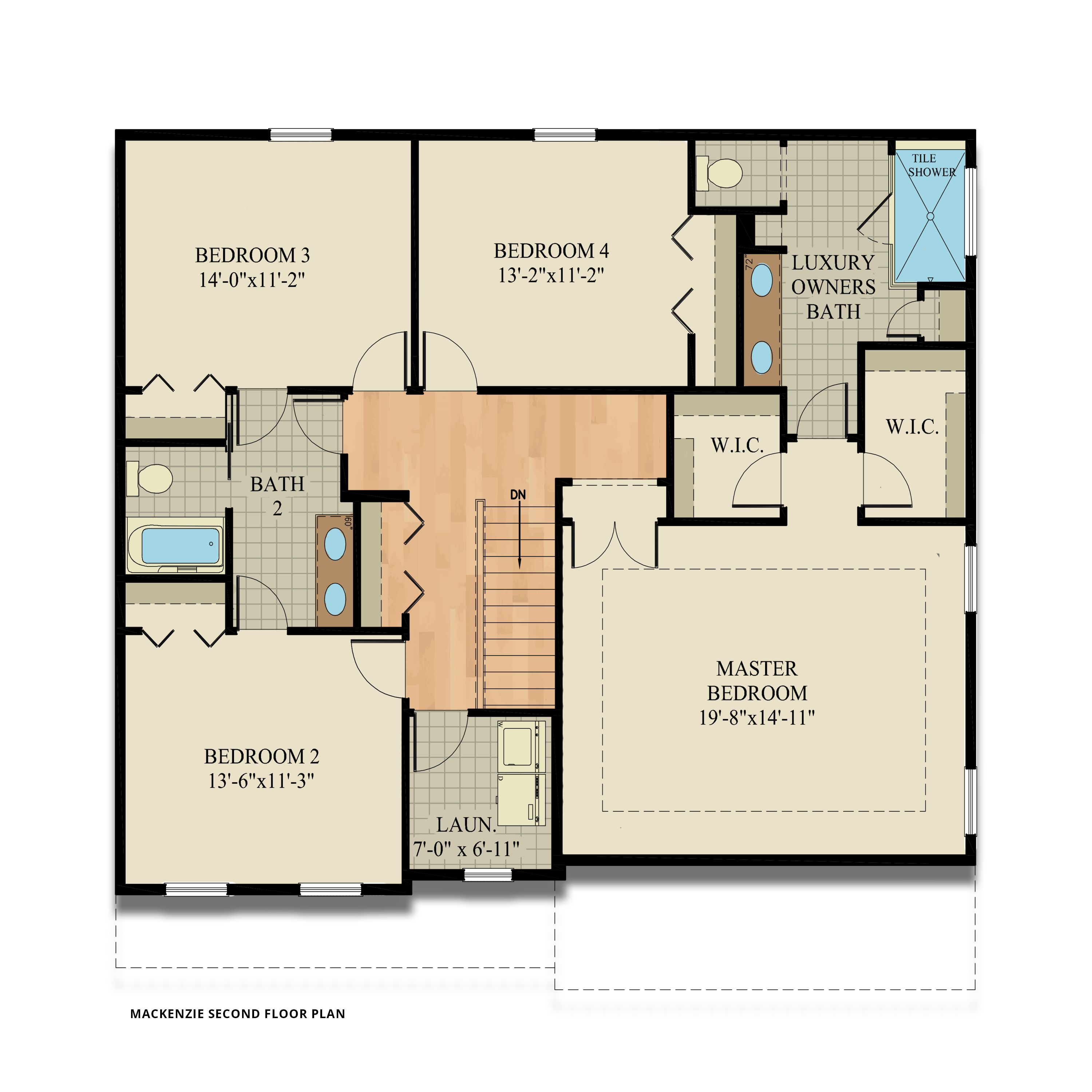 Floor Plans of the Mackenzie Model from Garman Builders